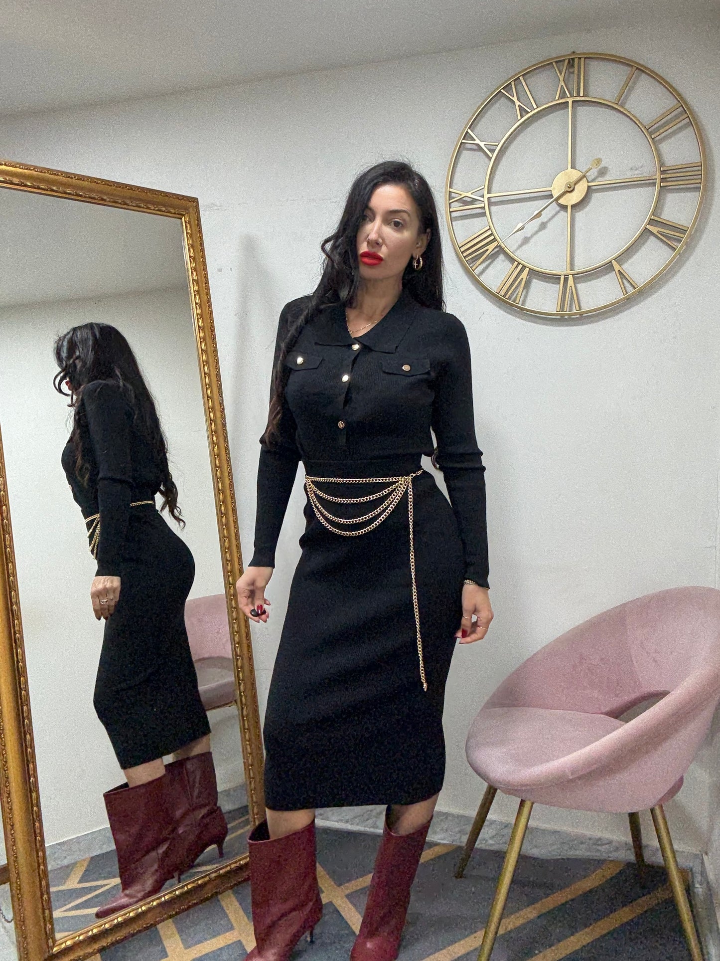 Coord cardigan polo 102