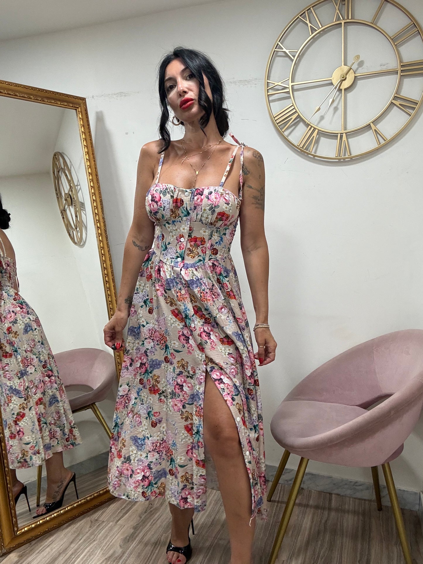 Dress fiori conchiglia 599588