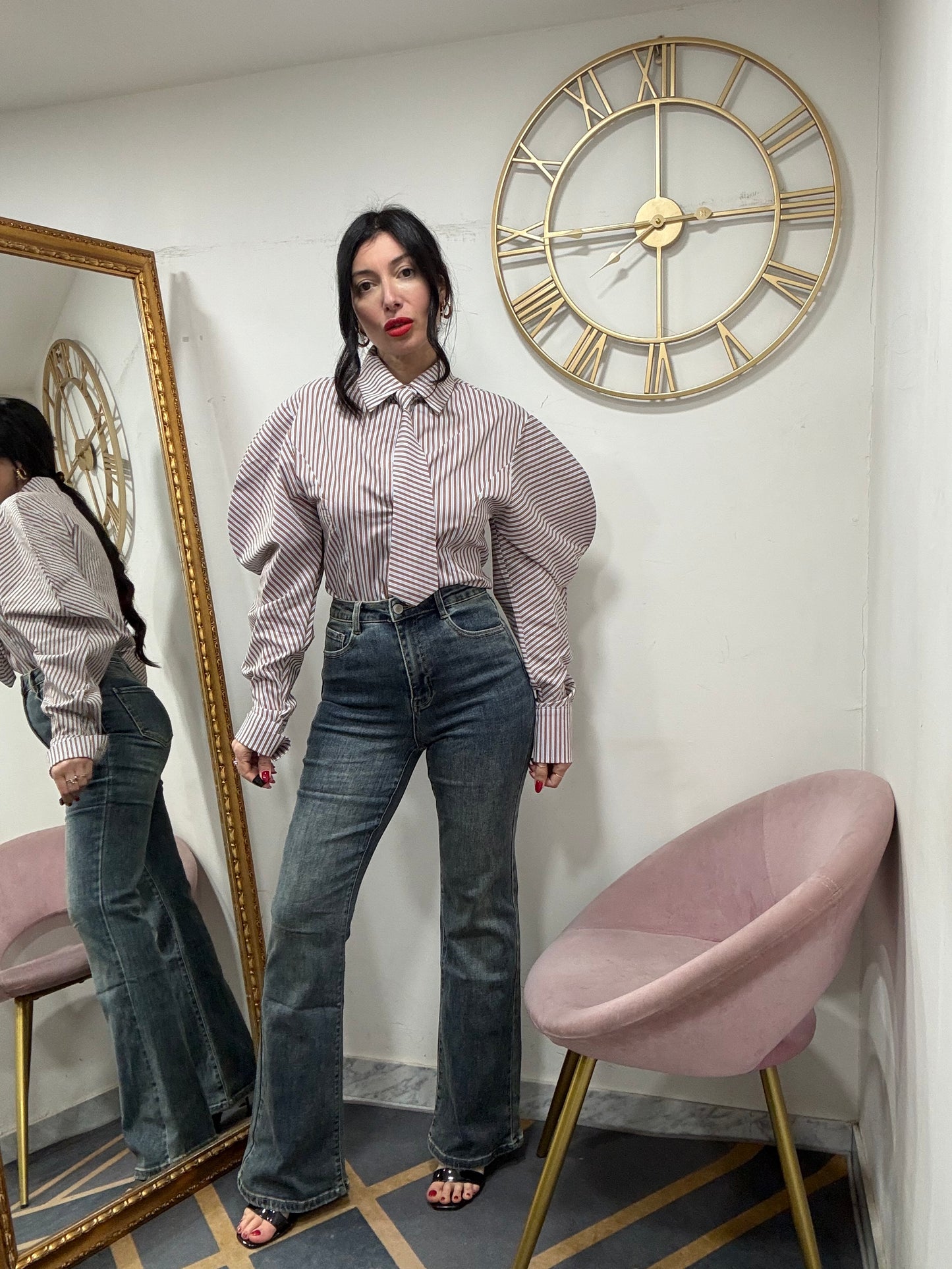 Jeans zampa filare  267-12