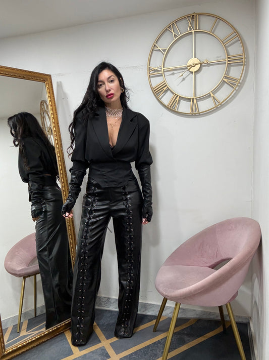 Giacca crop bustier 502