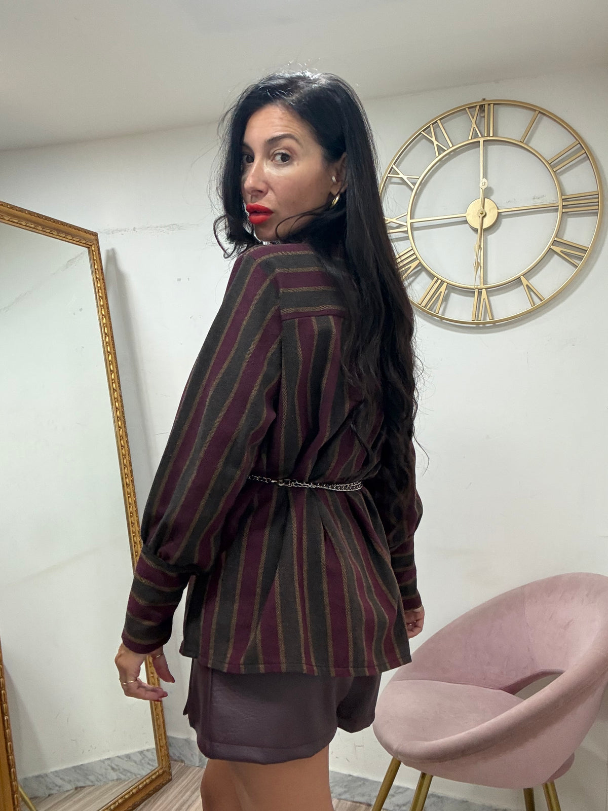 Camicia cravatta over 49467