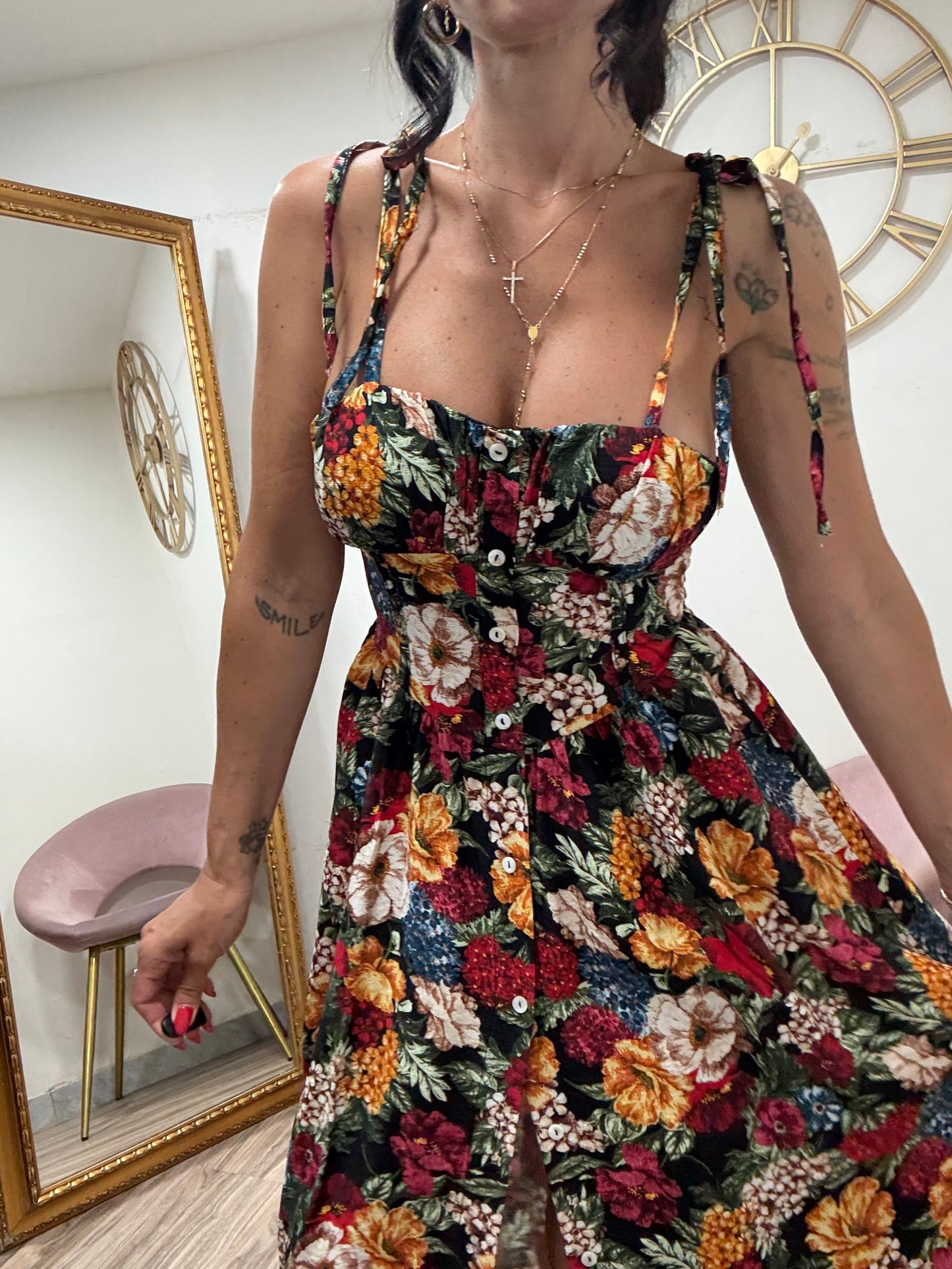 Dress fiori conchiglia 599588