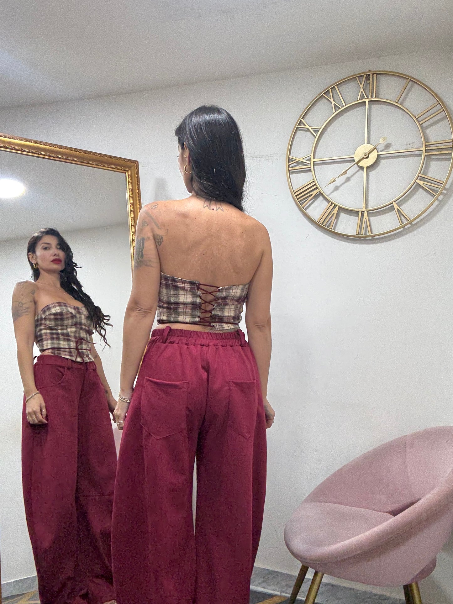 Pantalone ballon camoscio 521