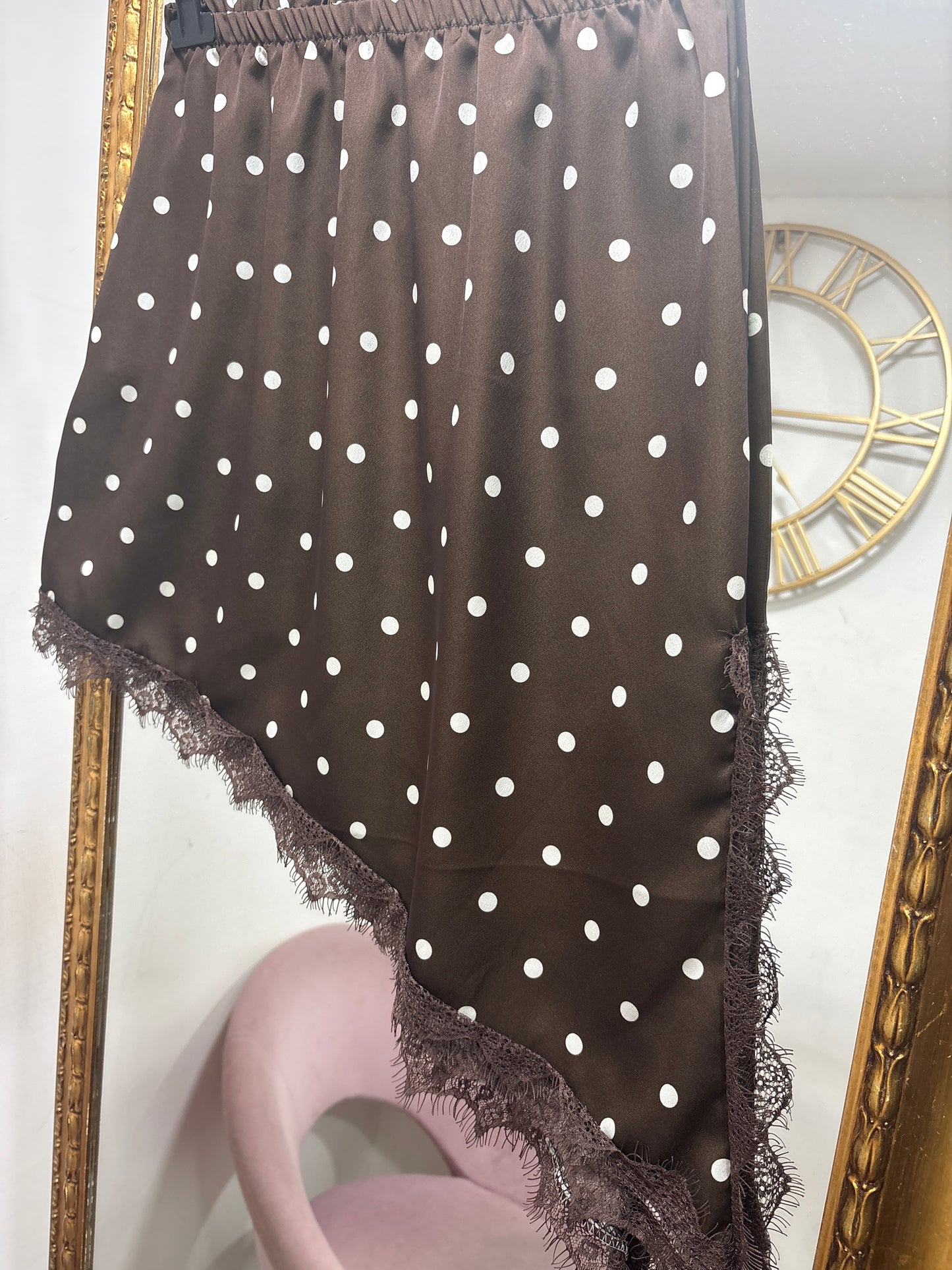 Mini saten pois assimmetrica 60180