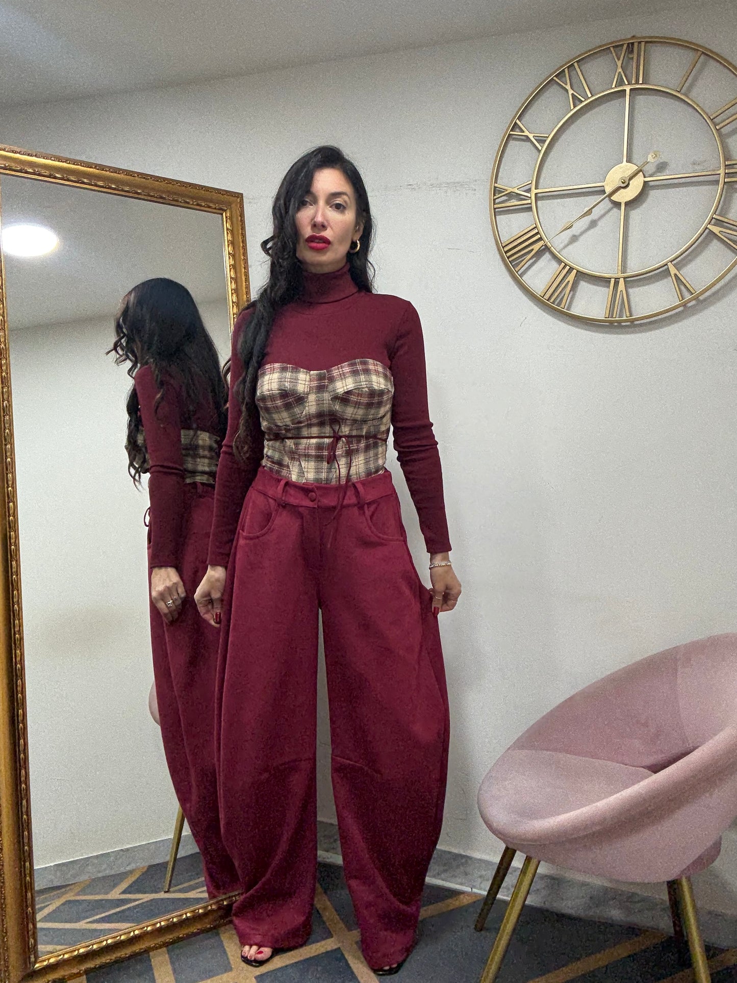 Pantalone ballon camoscio 521