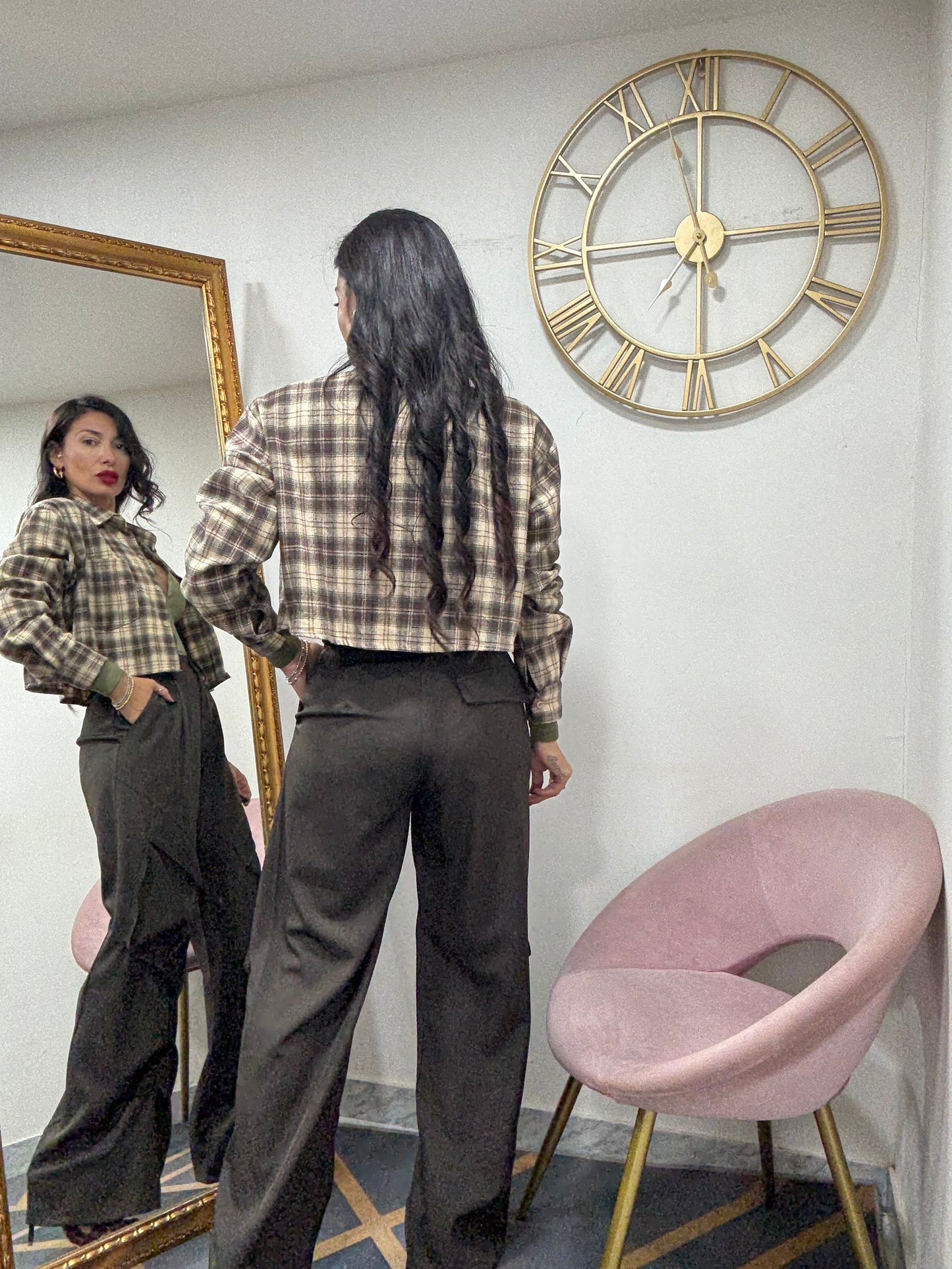 Camicia spalline crop