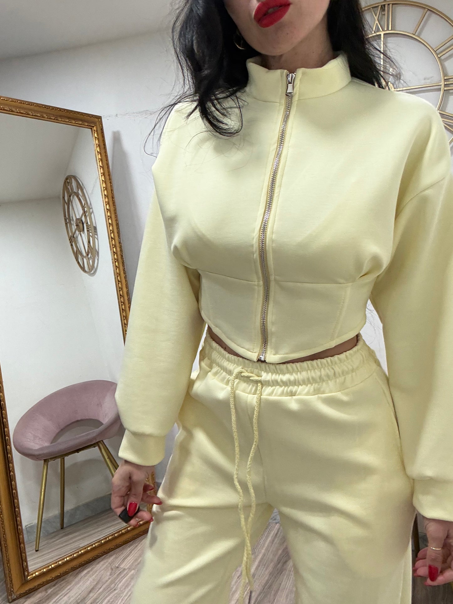 Coordinato tuta panta elastico caviglia 895
