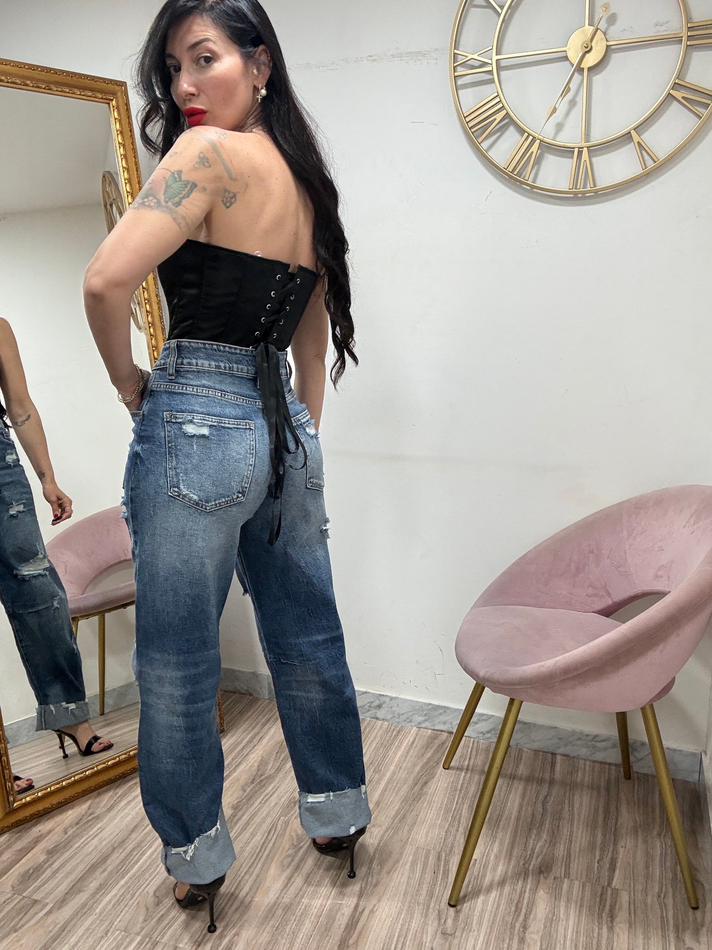 Jeans balloon fit 630 rotture