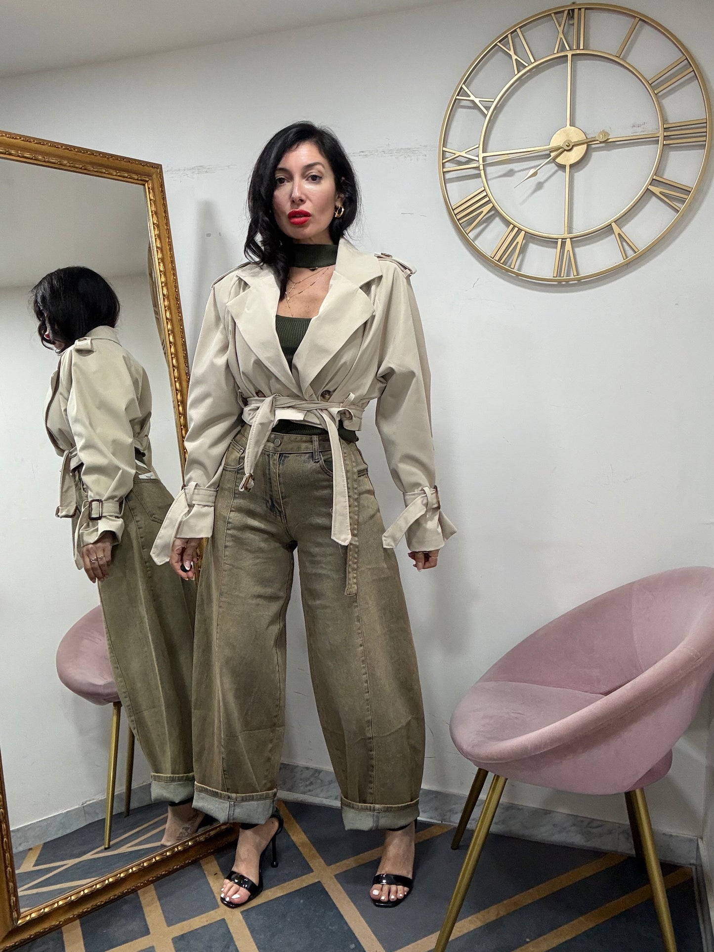 Trench crop cinta 517