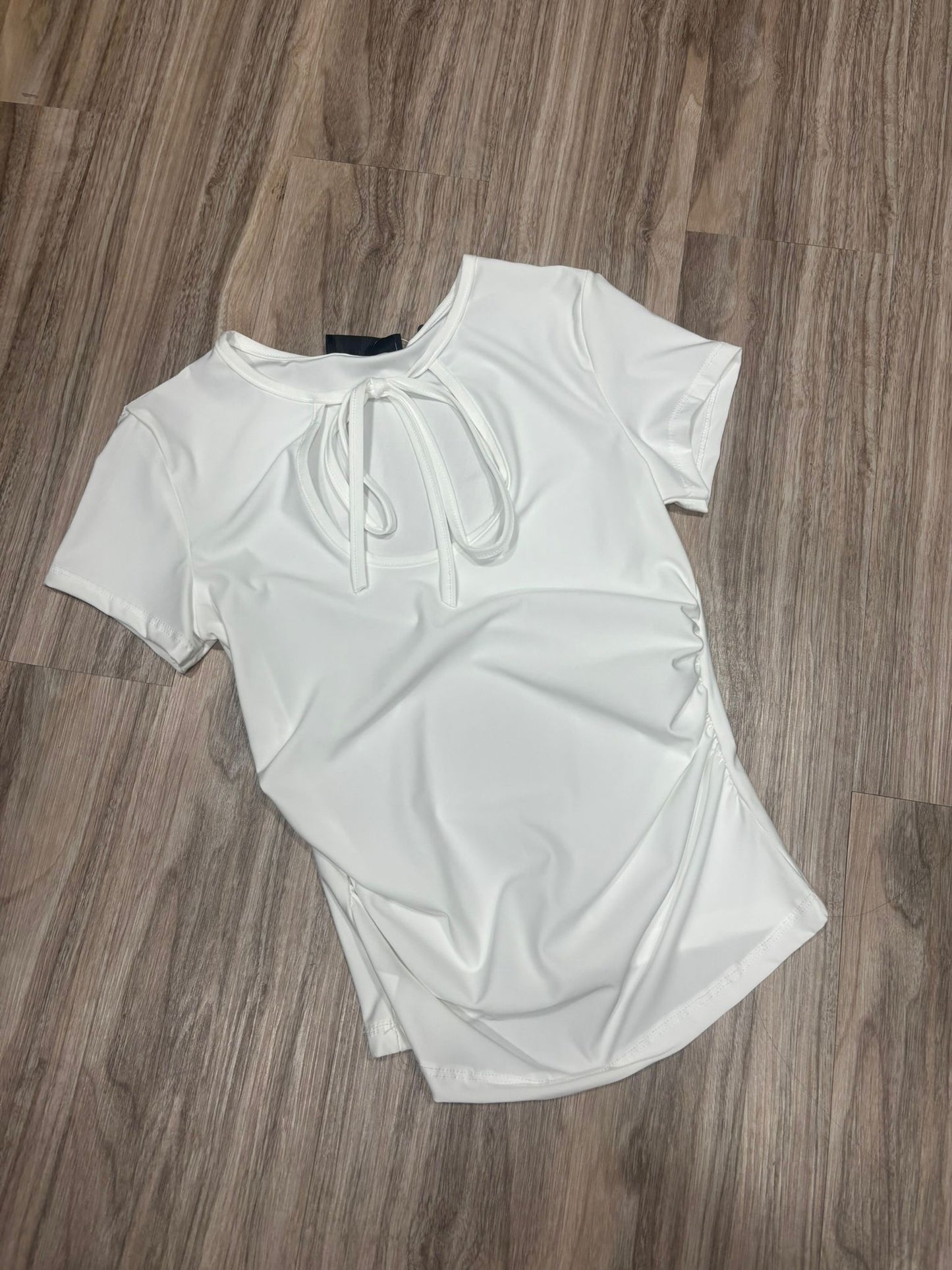 Maglia scollo goccia mezza manica 16688