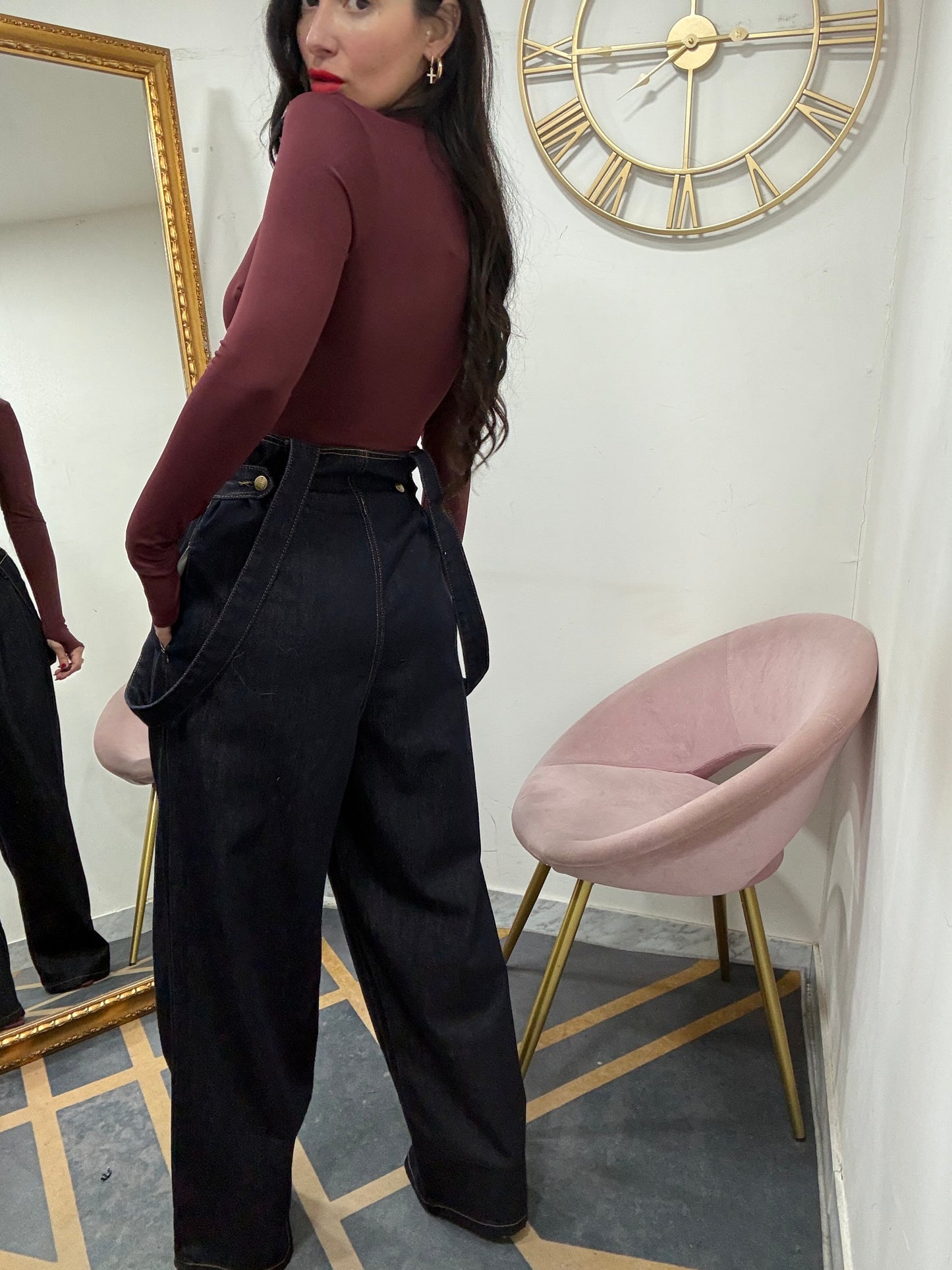 Jeans bretelle 036