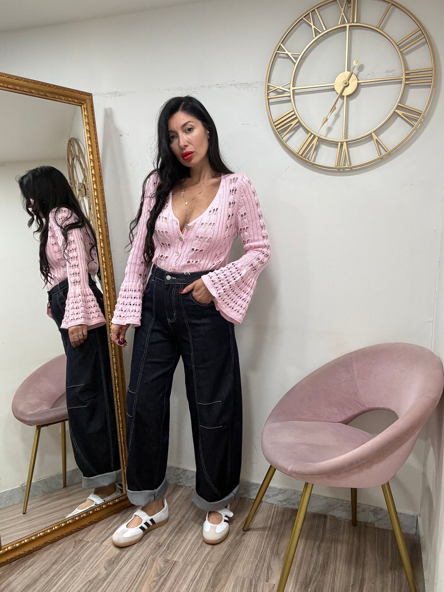 Jeans ballon cuciture  451