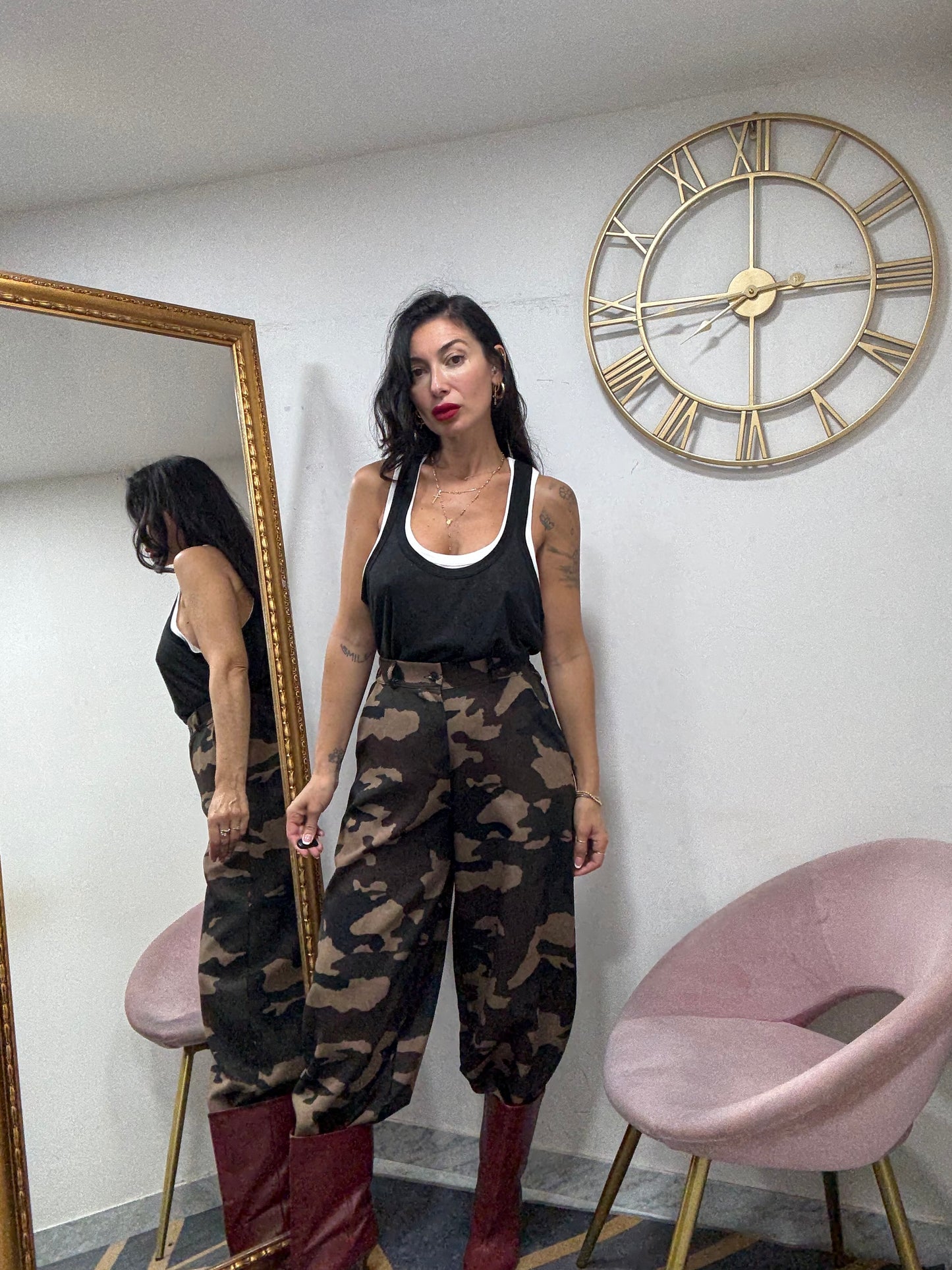 Pantalone ballon mimetico 740