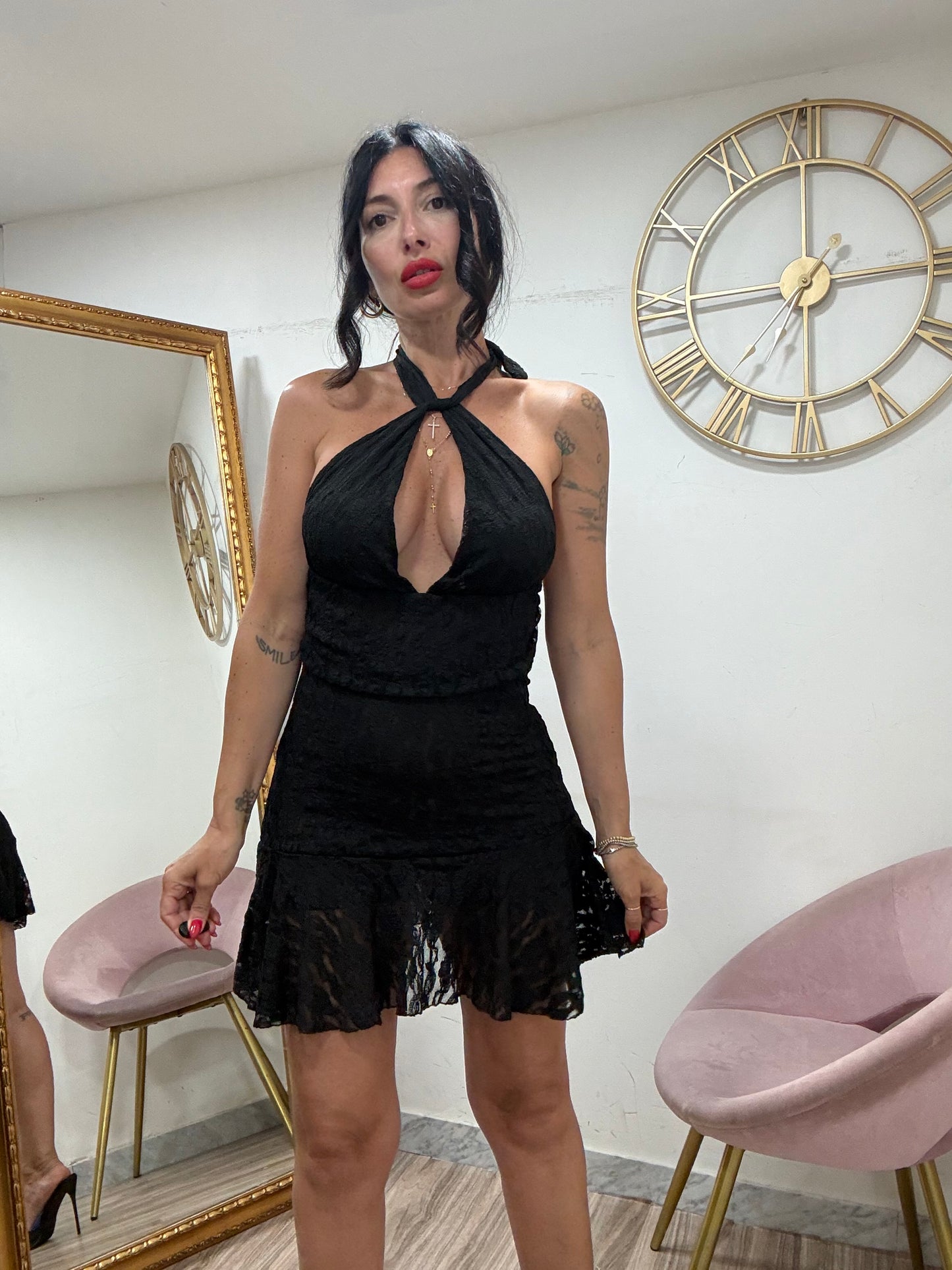 Dress mini macramè 8869