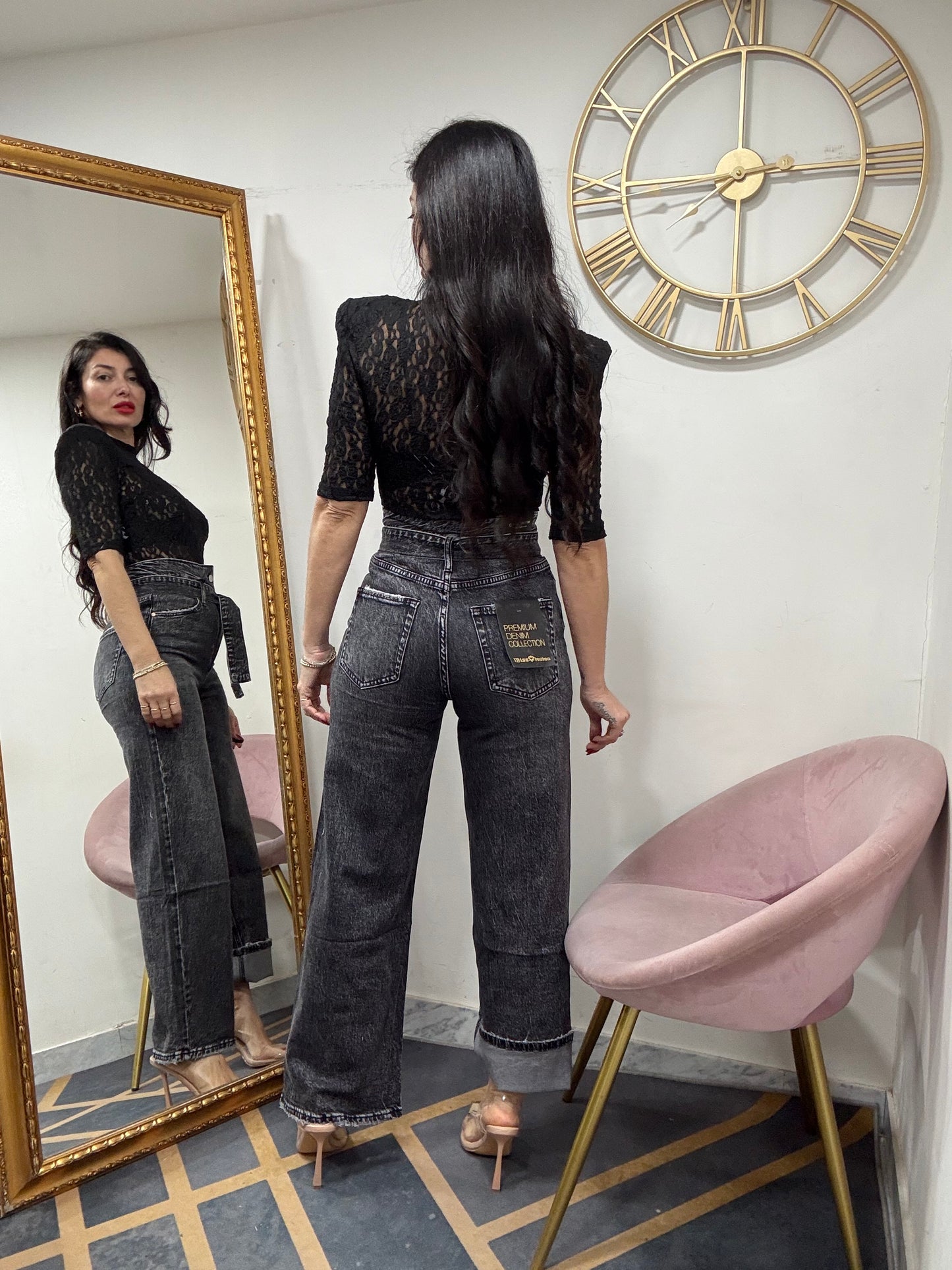 Jeans vita altissima 108