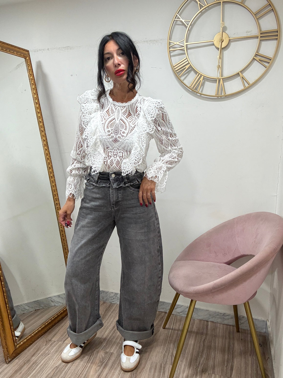 Jeans balloon rousce  vita 32288