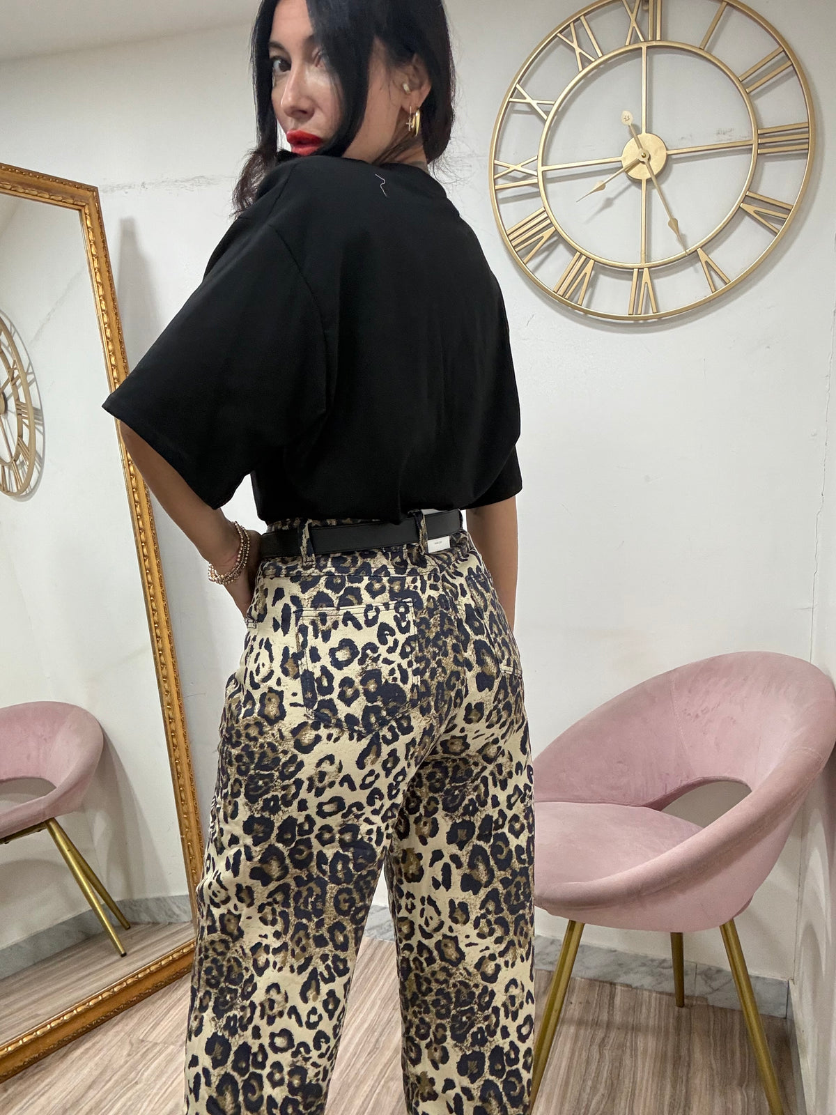 Jeans leopard palazzo 2020