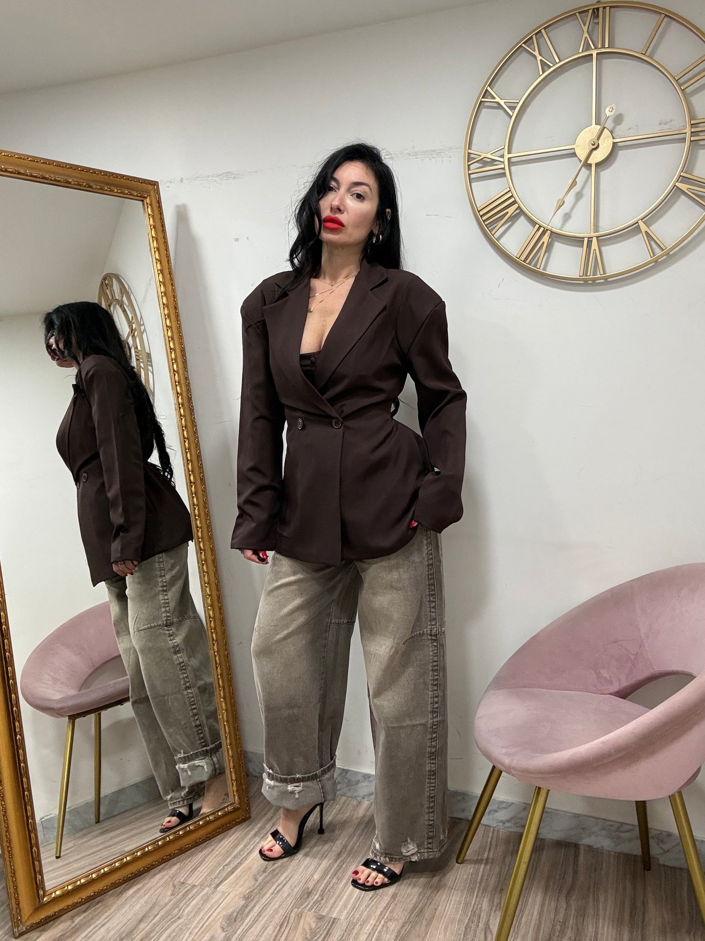 Blazer spallina doppio petto 435