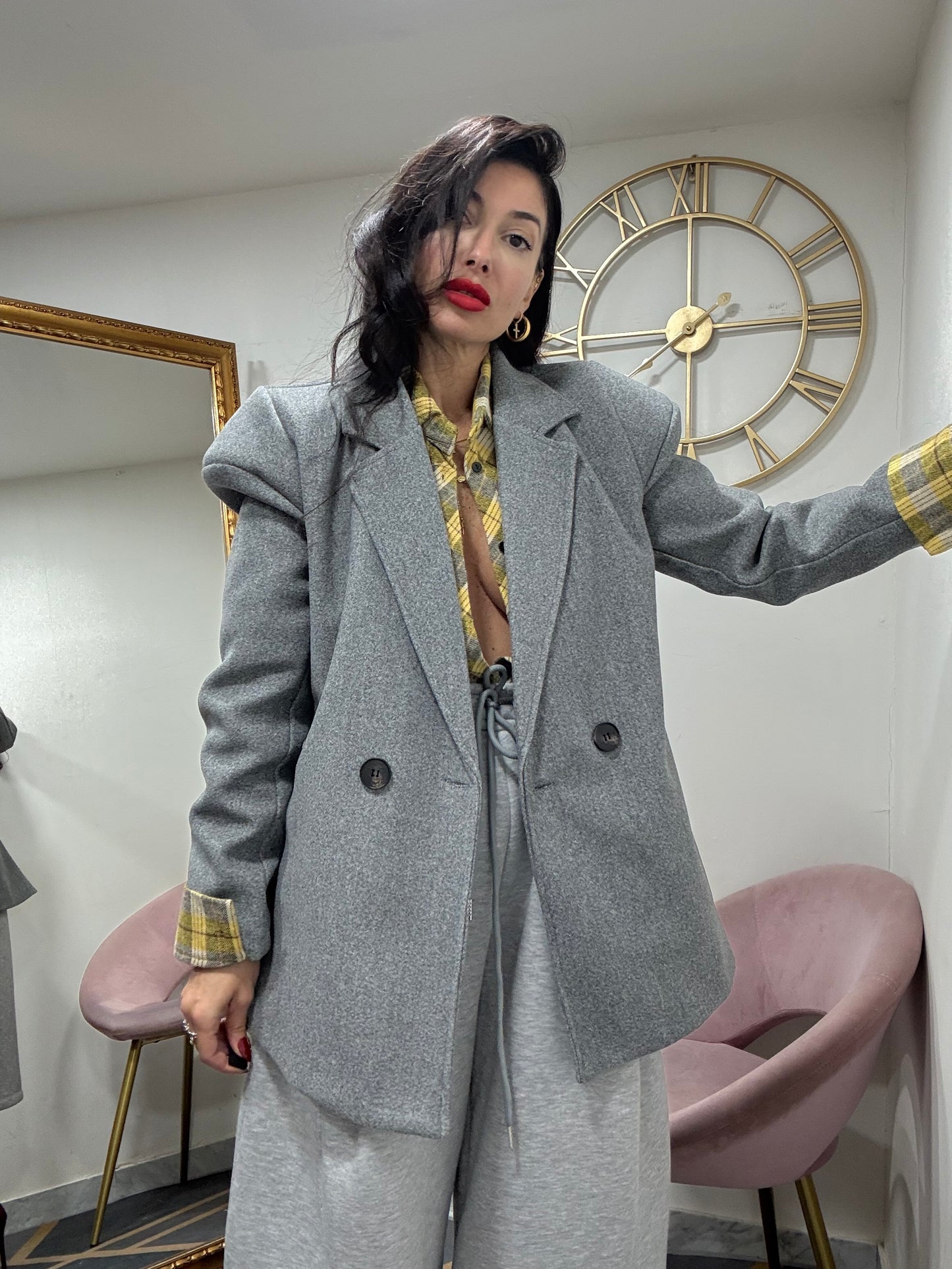 Giacca cappotto balmain panno 154