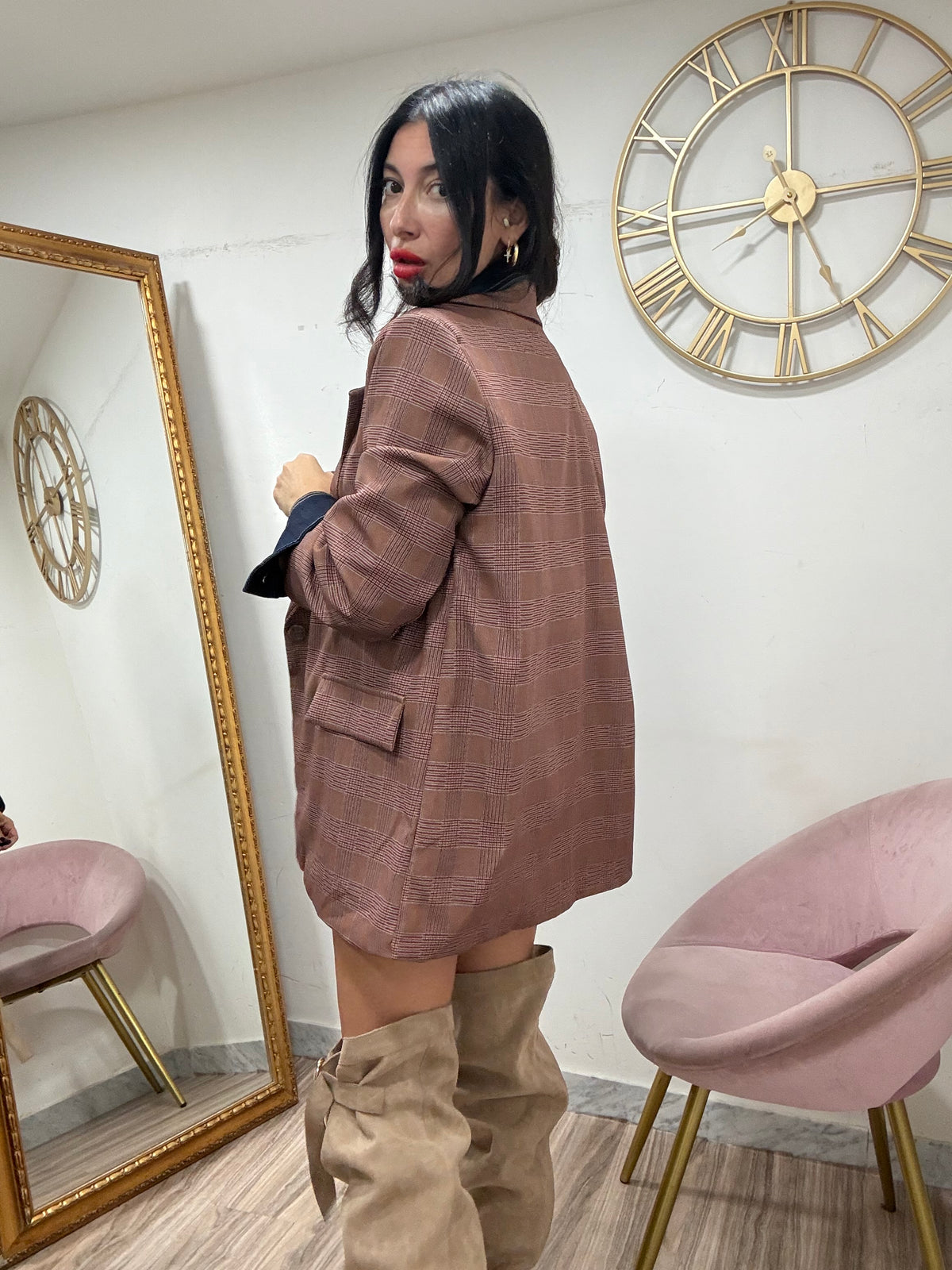 Blazer over quadri 14701