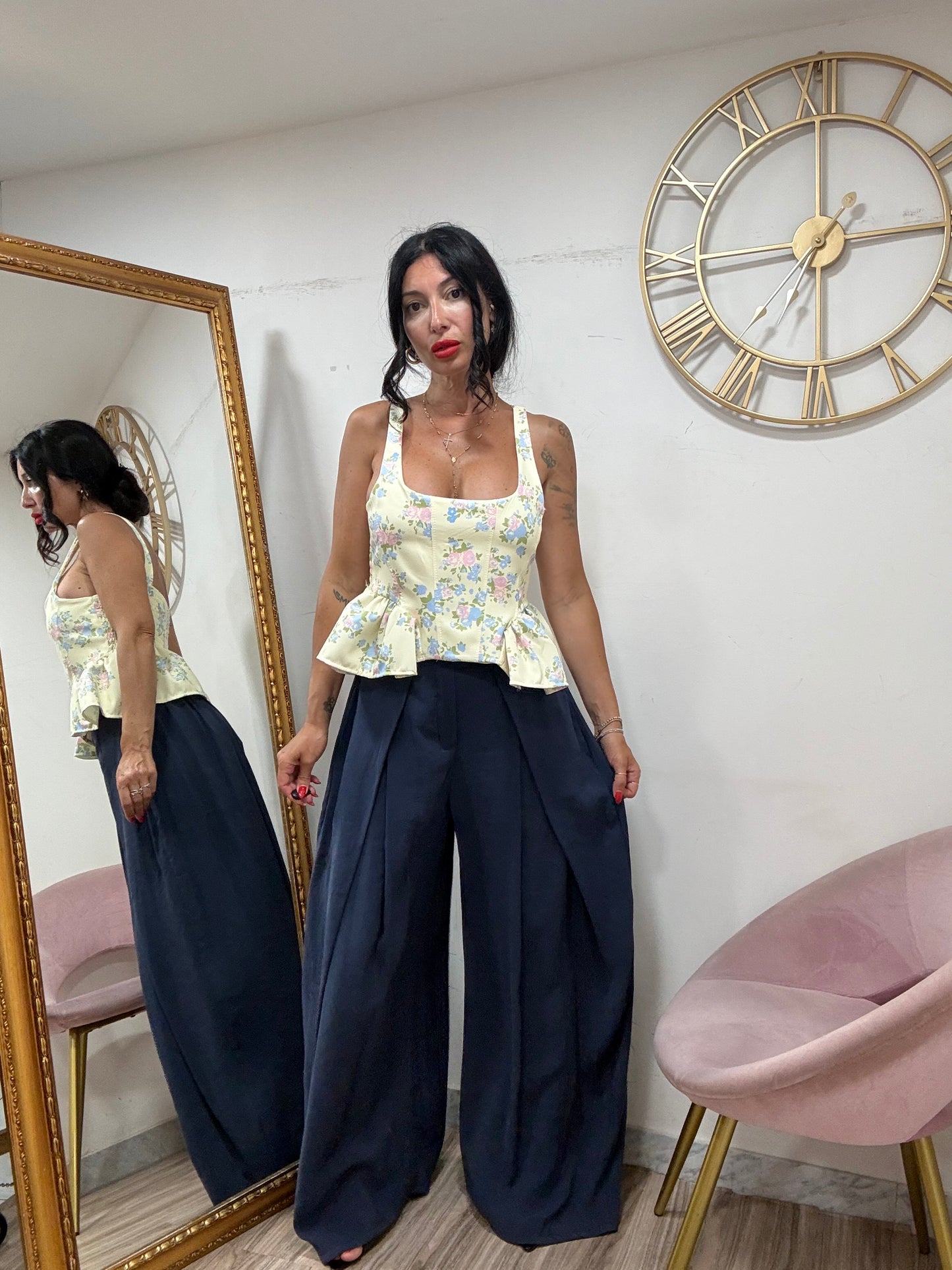 Pantalone seta mega  pence   18262