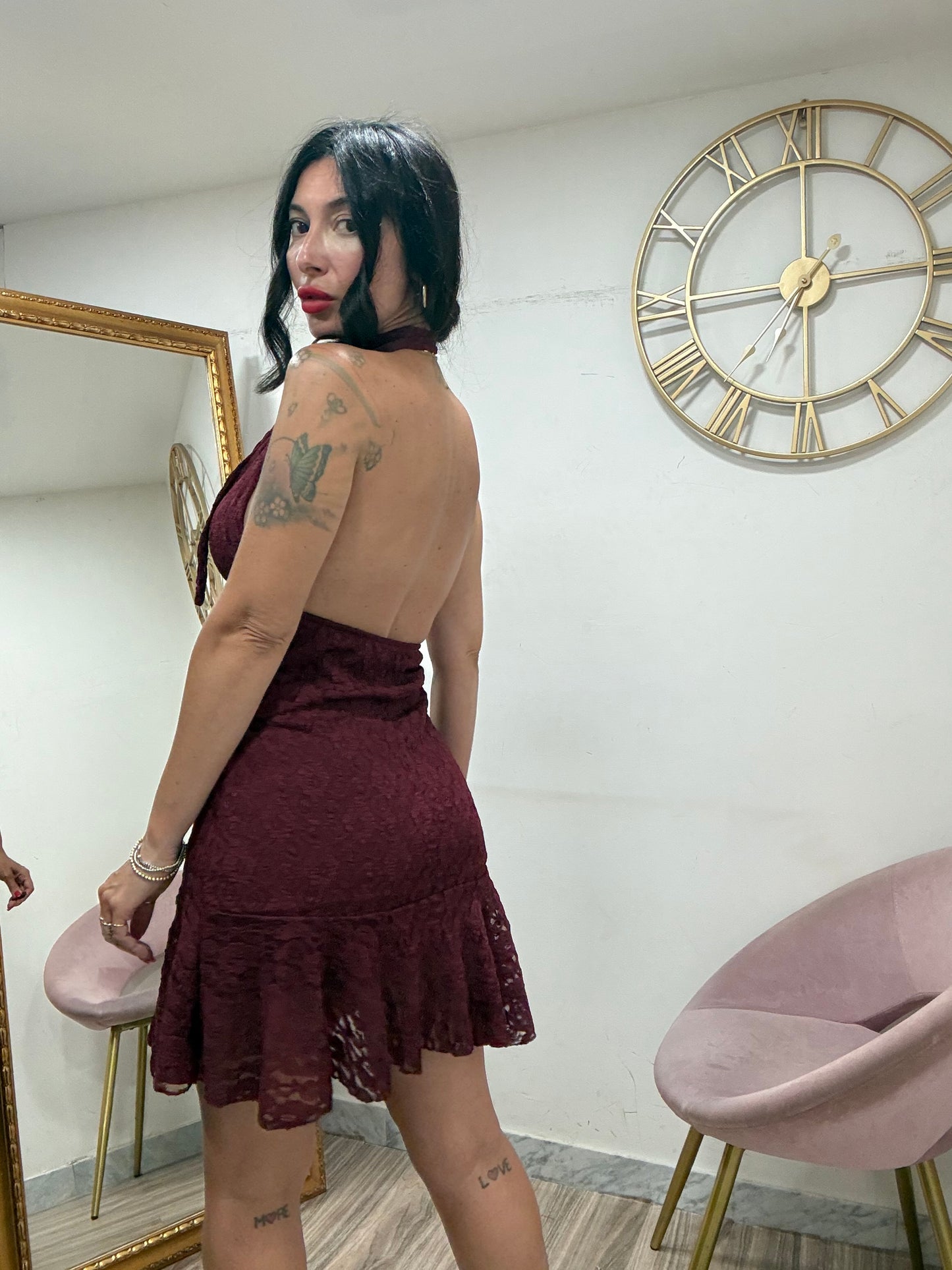 Dress mini macramè 8869