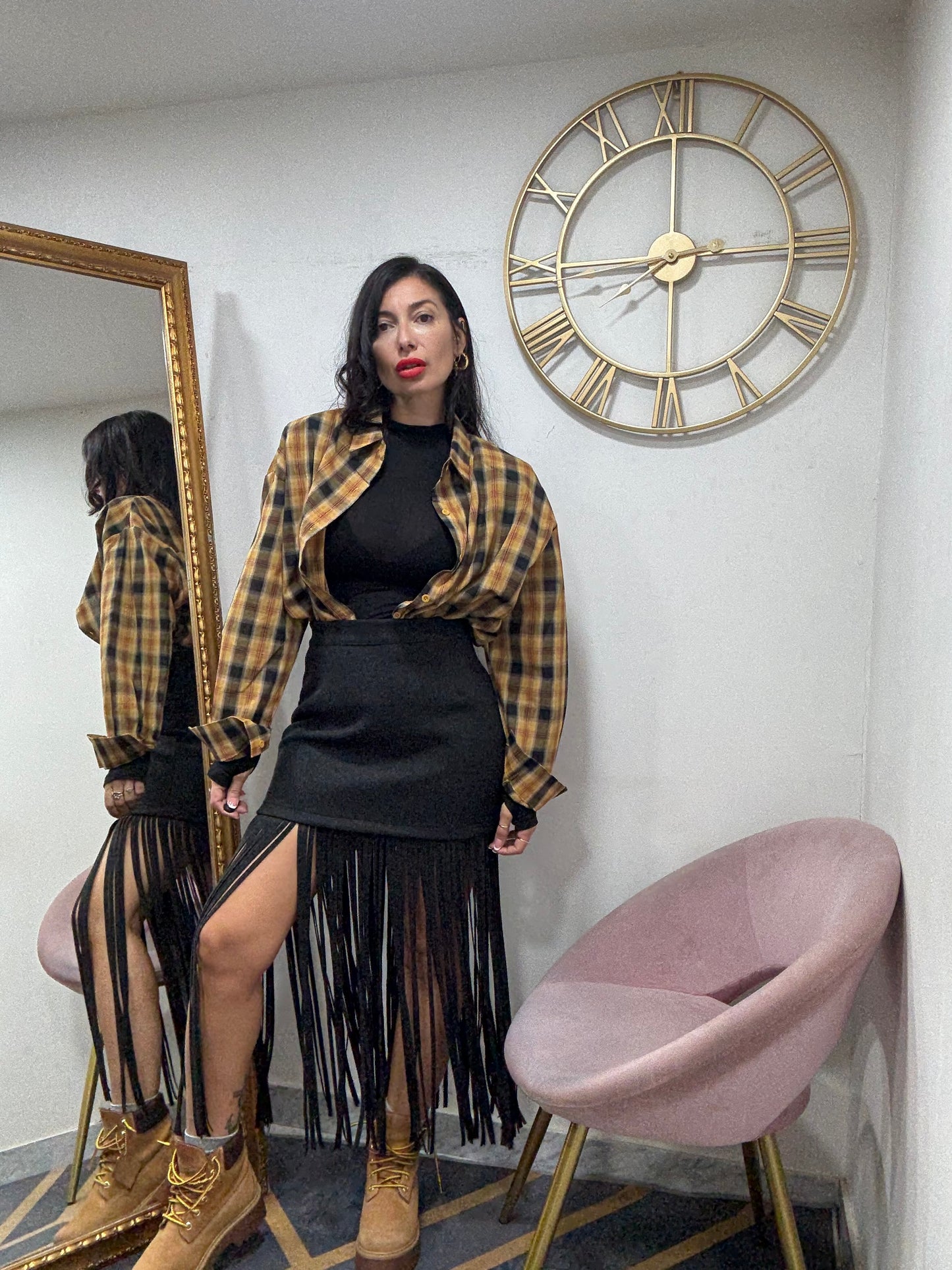 Camicia spalline over 695