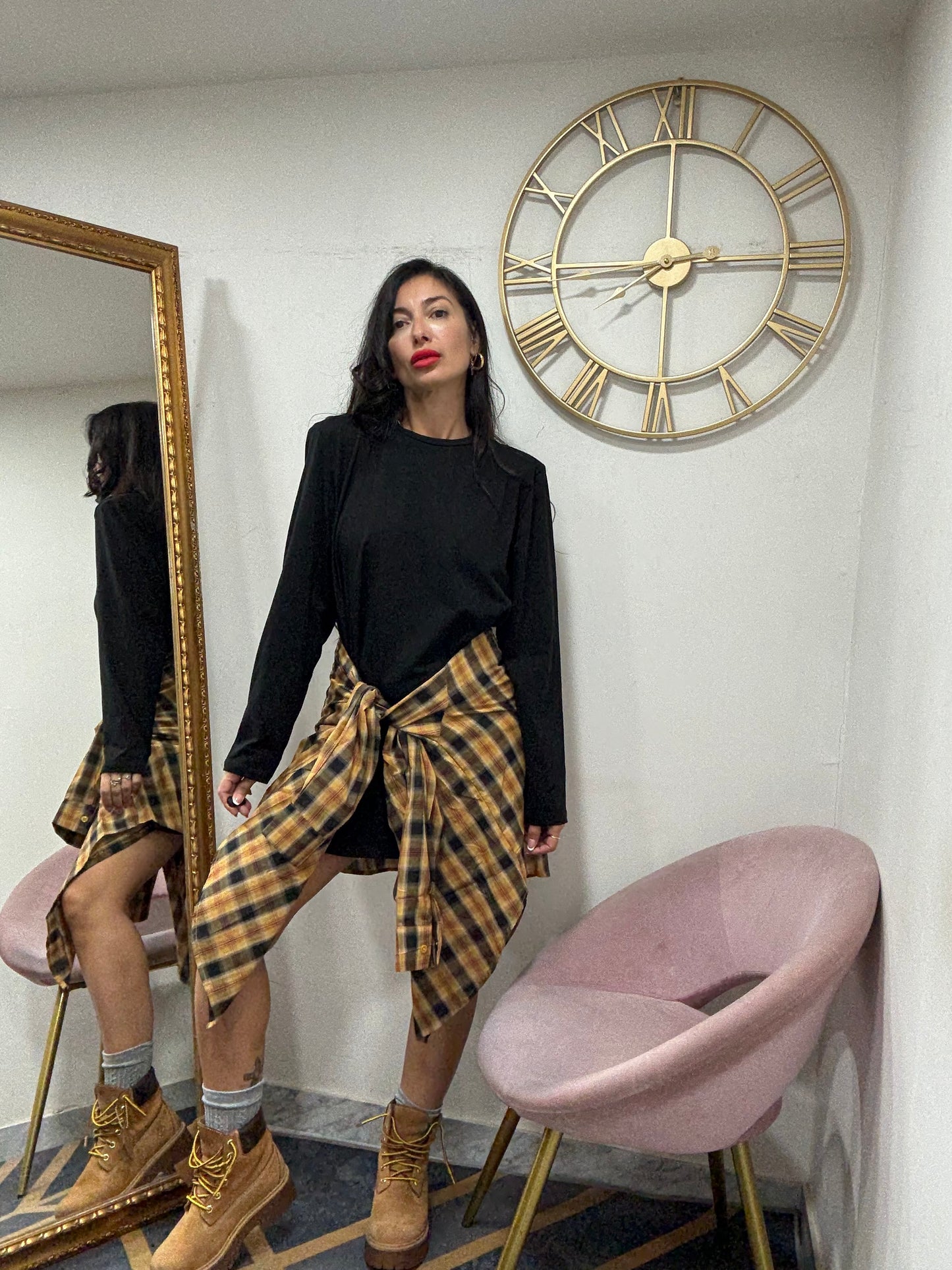 Maxishirt dress spalline 923