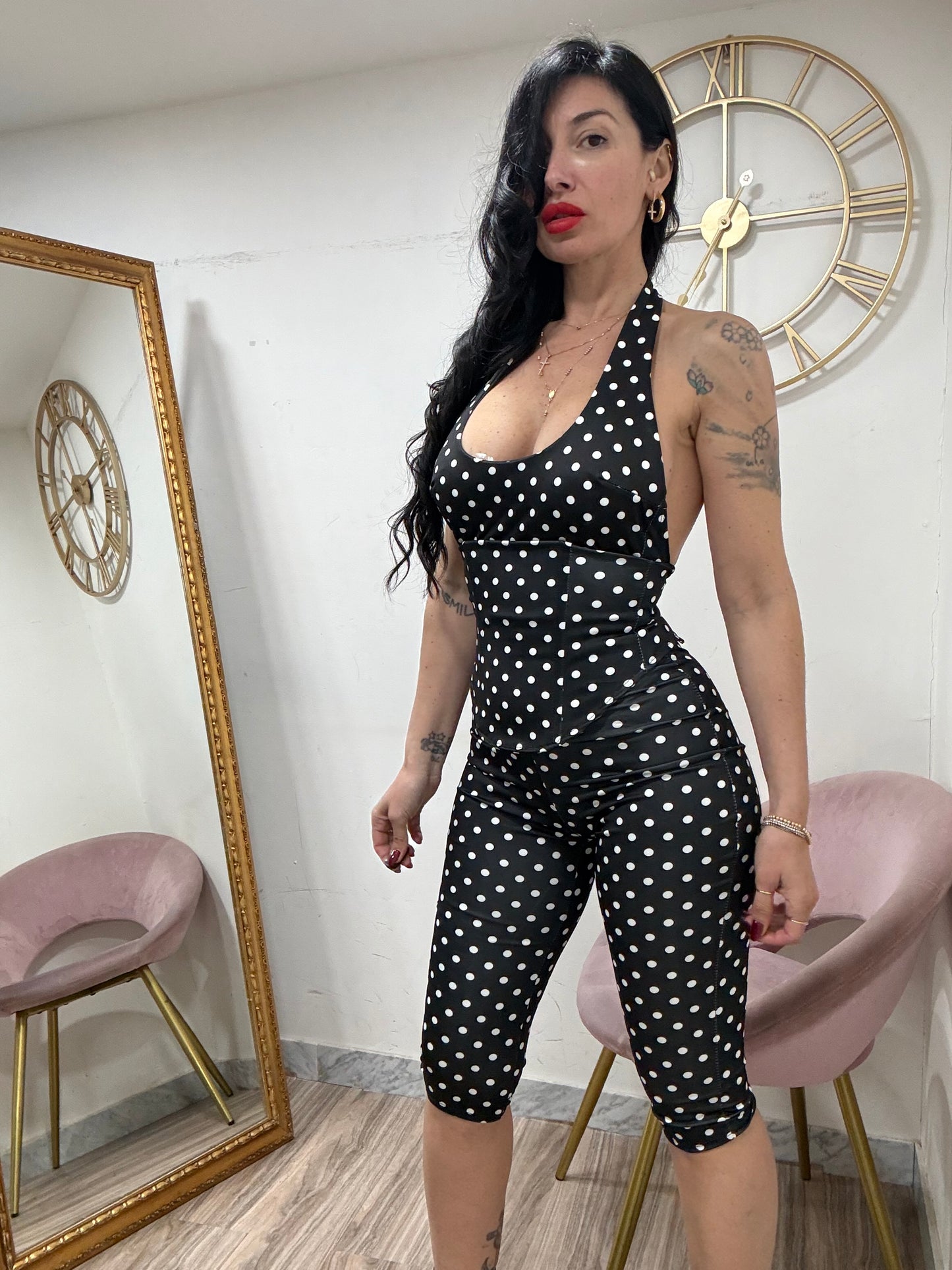 Jumpsuit ciclista bustier 2348