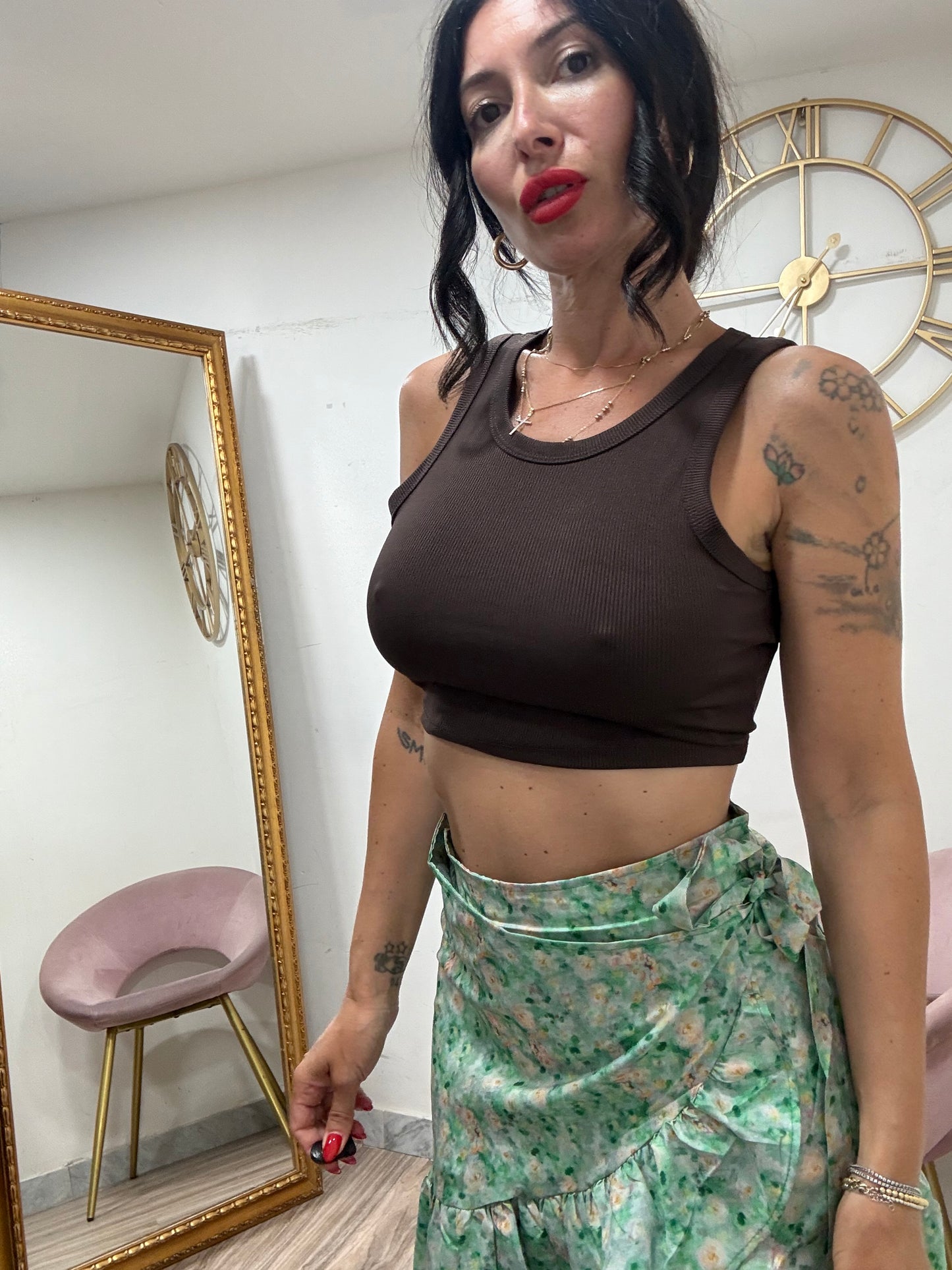 Canotta crop costine 24453