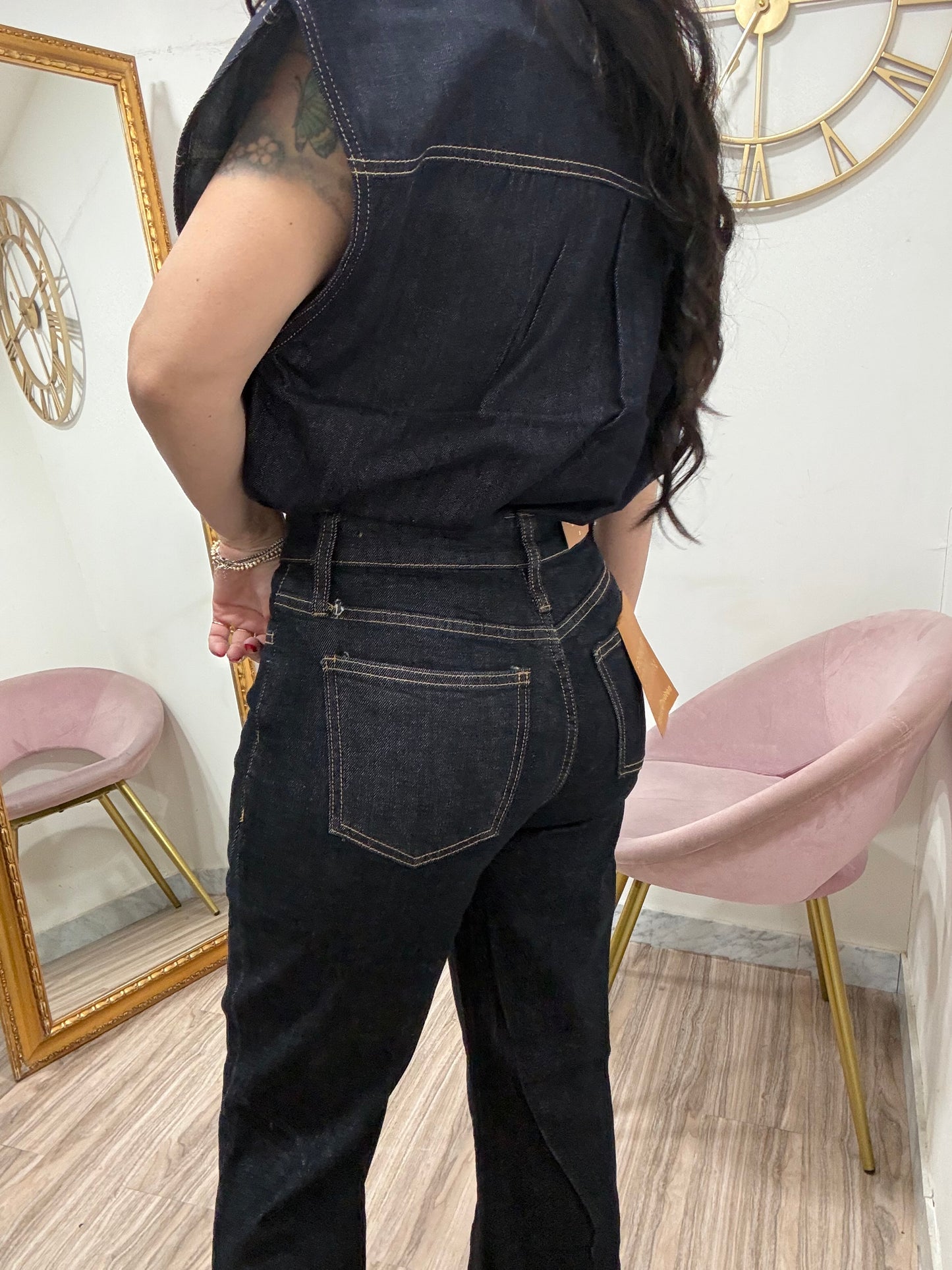 Jeans abbottonatura intreccio 5033