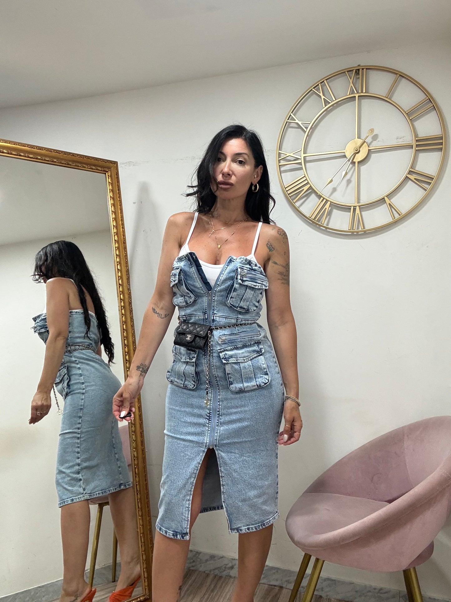 Dress denim mod cargo 3551