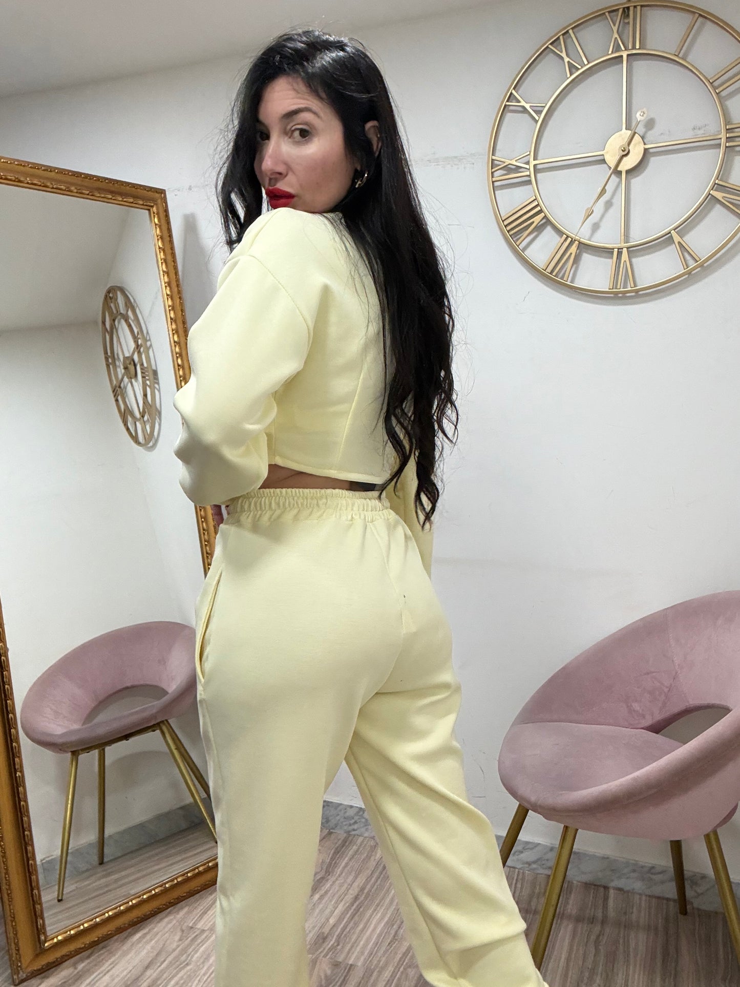Coordinato tuta panta elastico caviglia 895