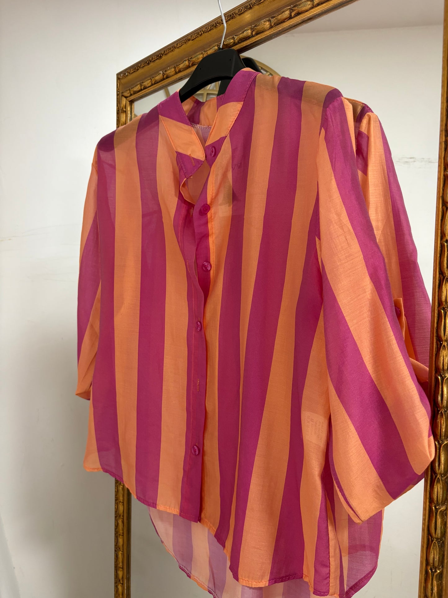 Camicia velata righe 20392