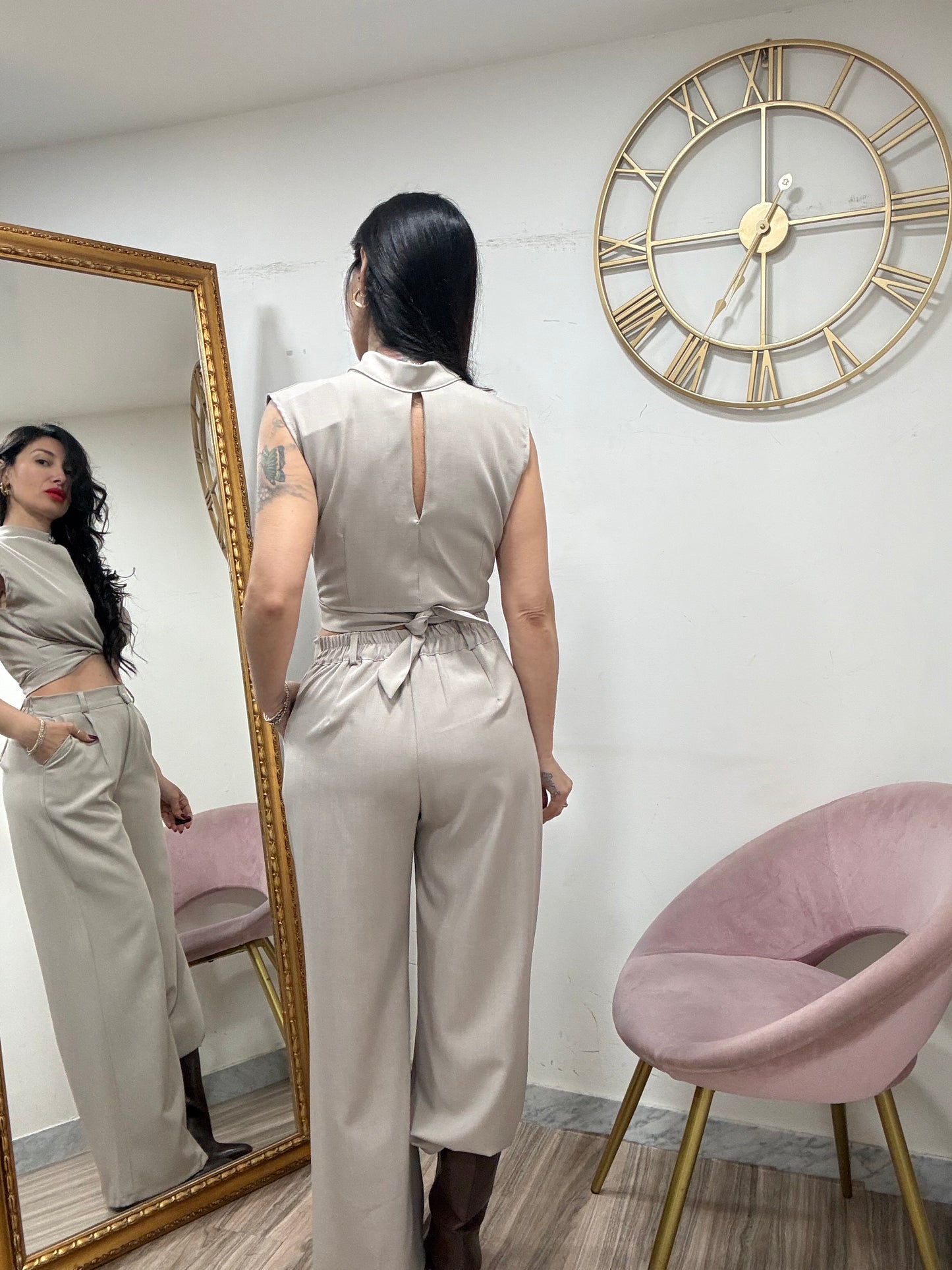 Coordinato crop coreano 9198