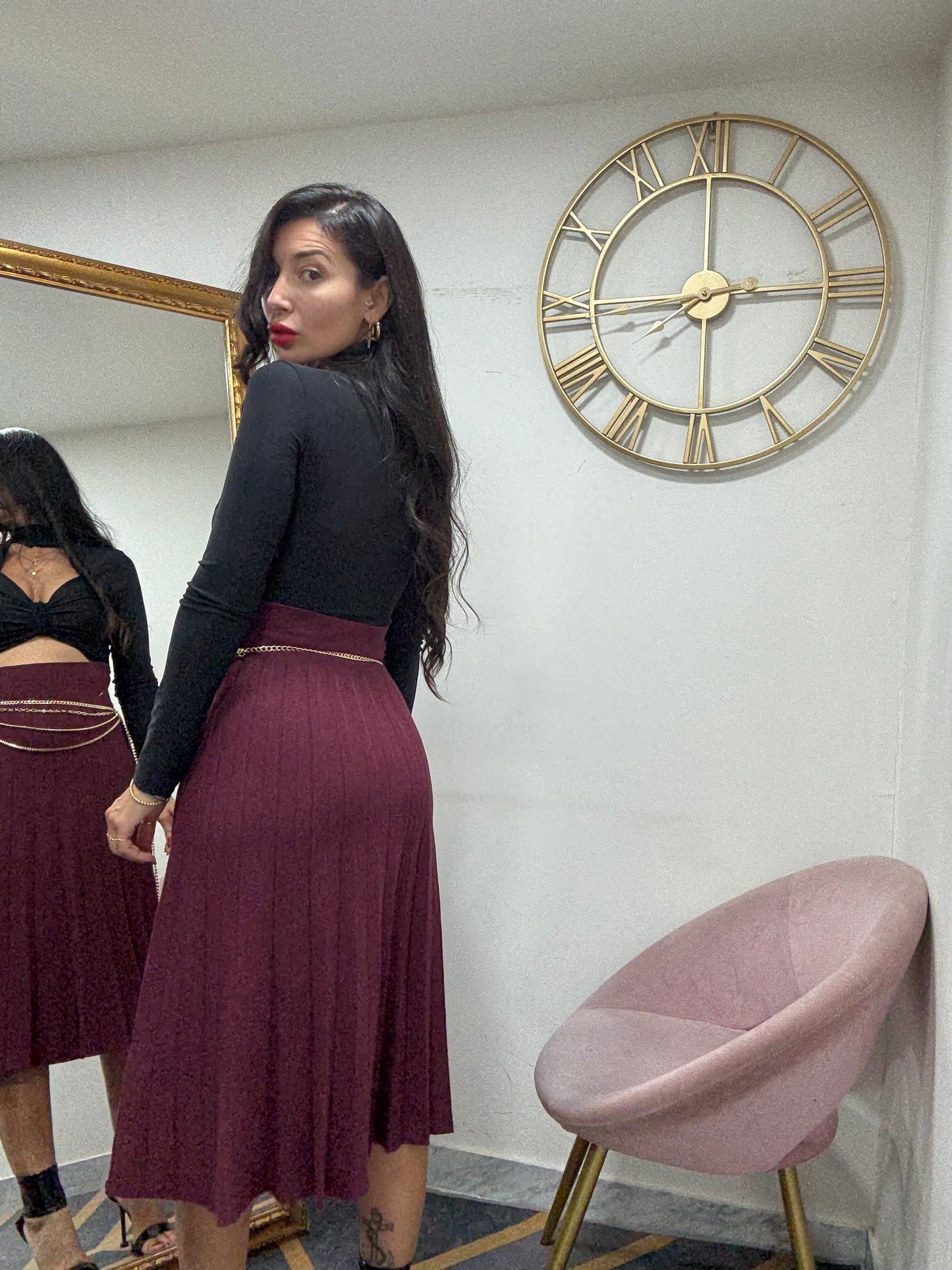 Body collarino scollo quadrato 373