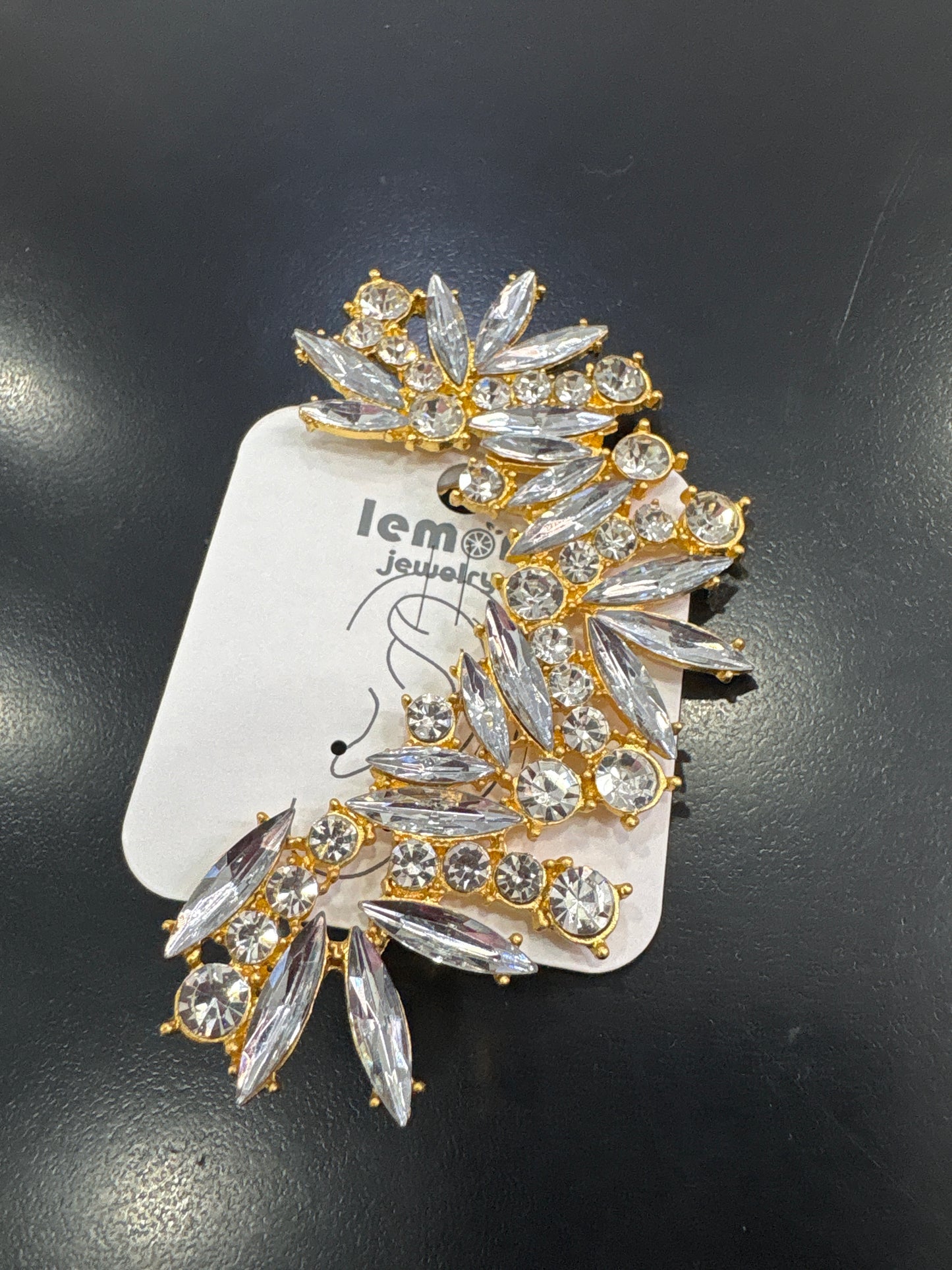 Orecchino fascia strass
