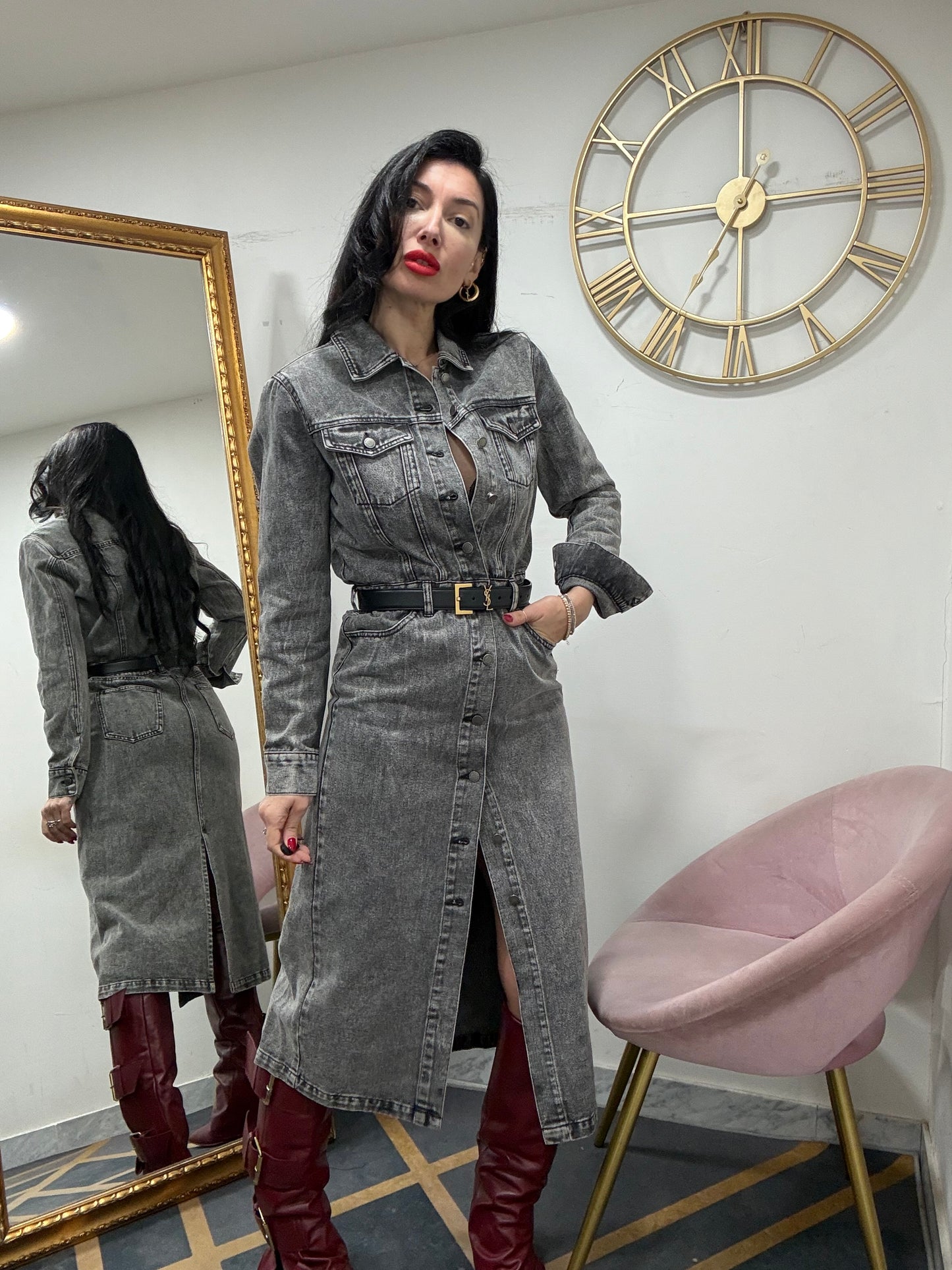 Dress camicia jeans 0269