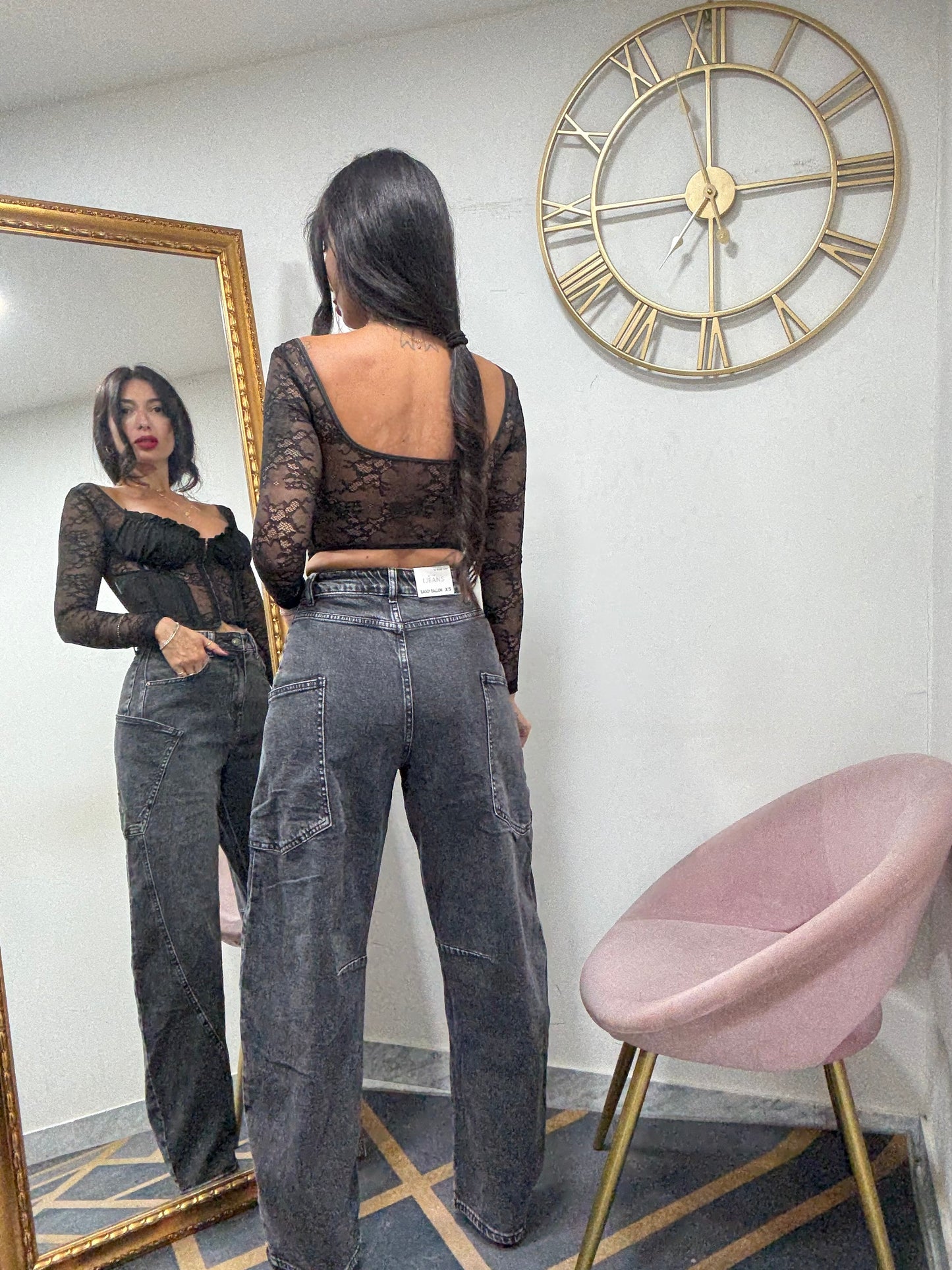 Crop pizzo bustier 304