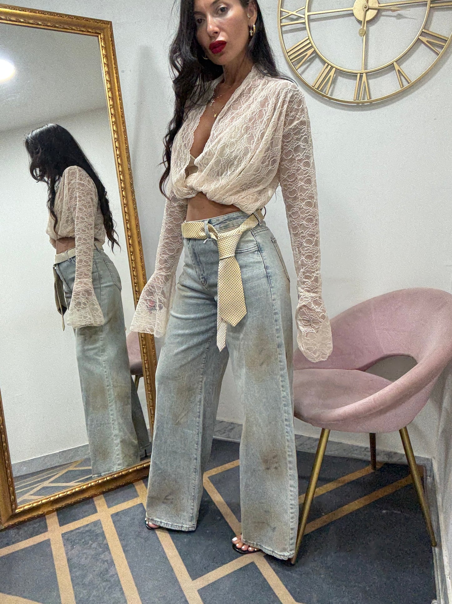 Jeans cravatta