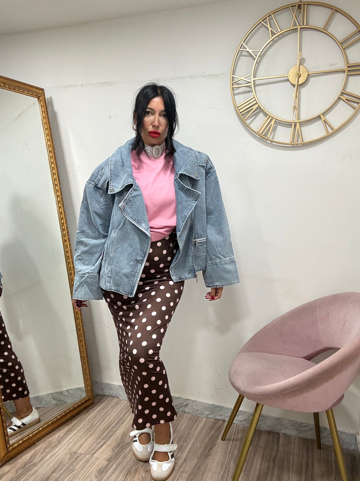 Chiodo Denim oversize 2795