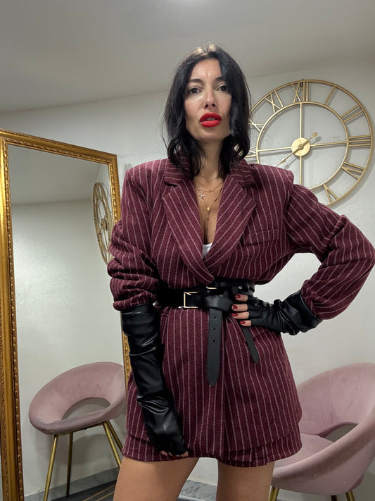 Guanti ecopelle lunghi