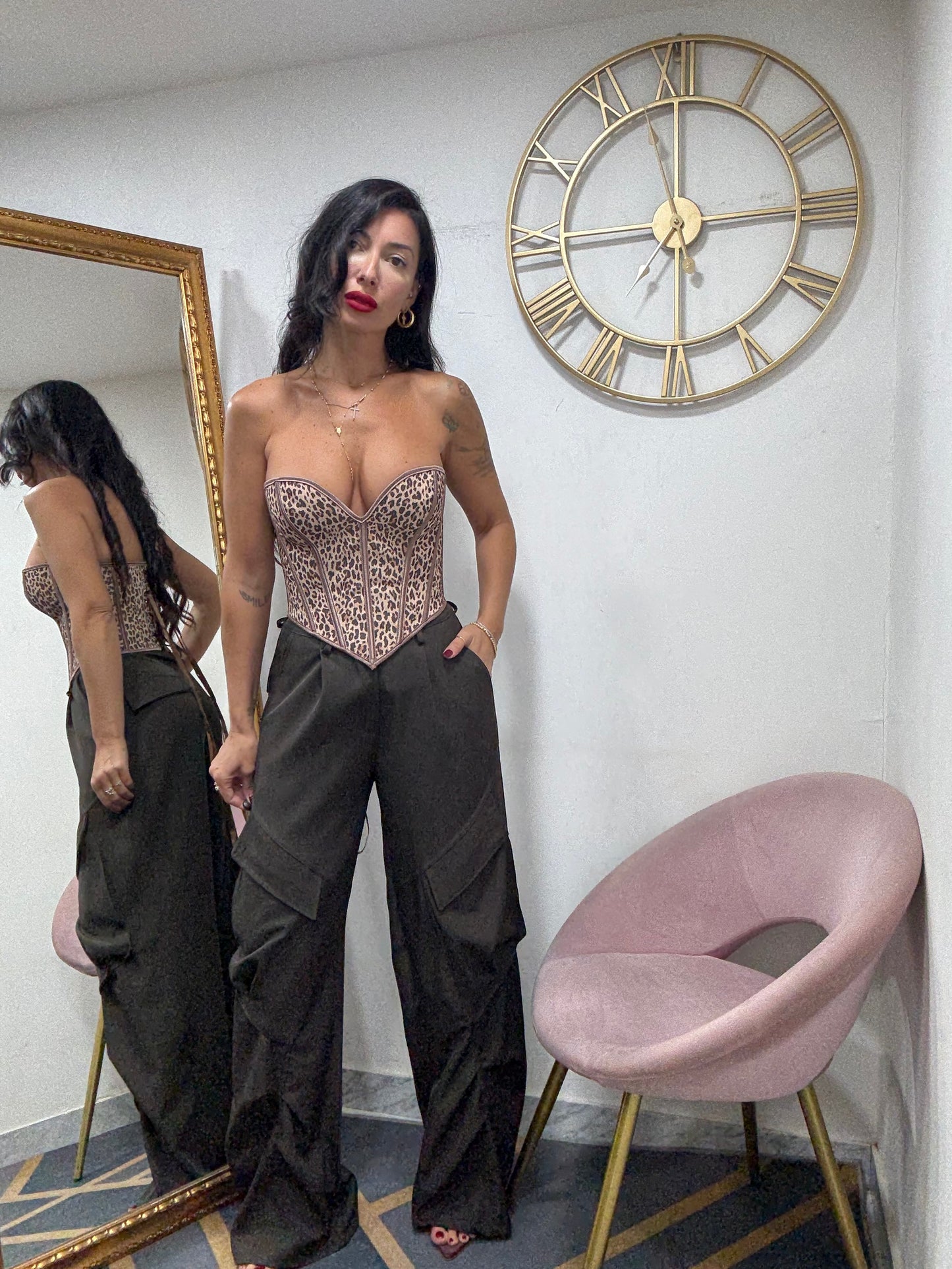 Pantalone classico cargo