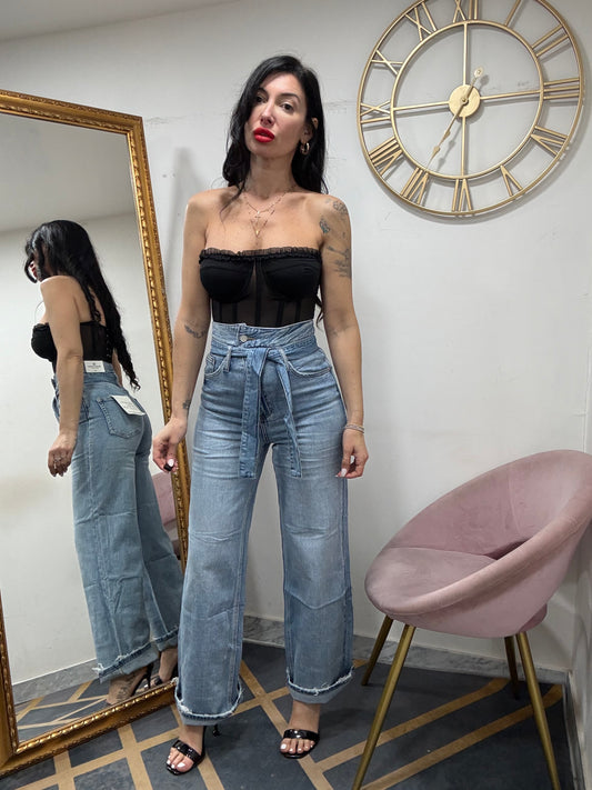 Jeans vita altissima denim 5075