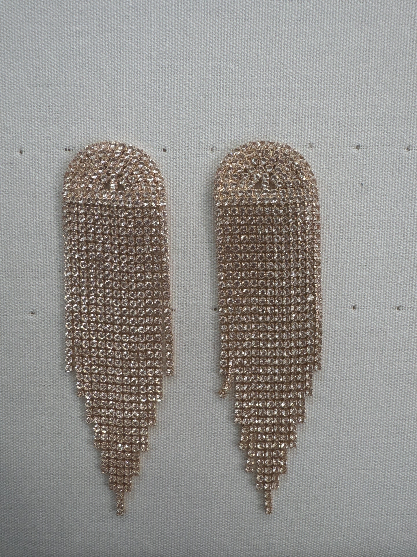 Orecchini cascata strass