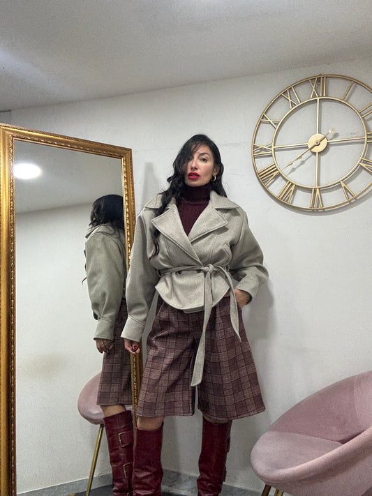 Trench panno di lana 801