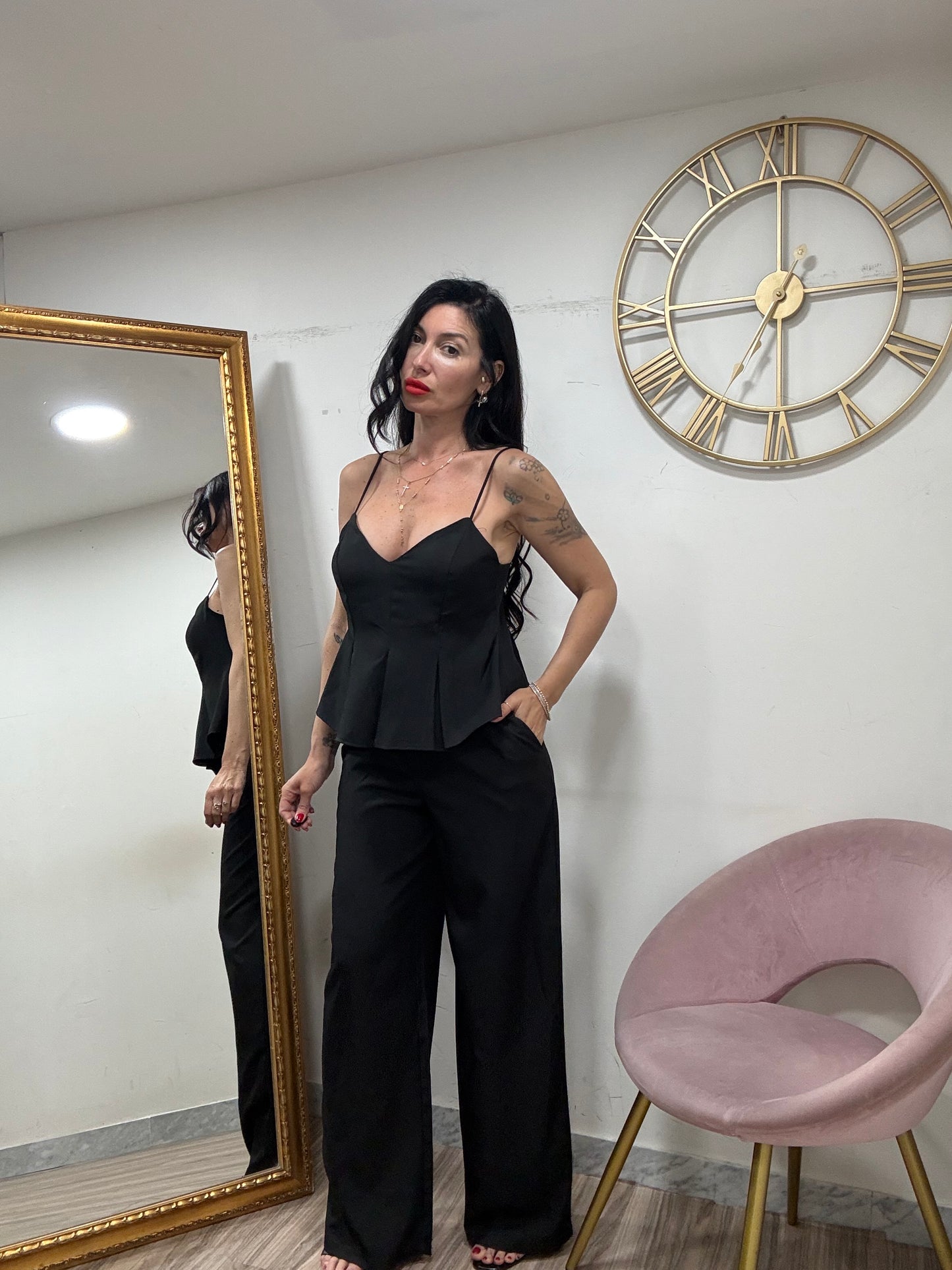 Coordinato top balze 66816