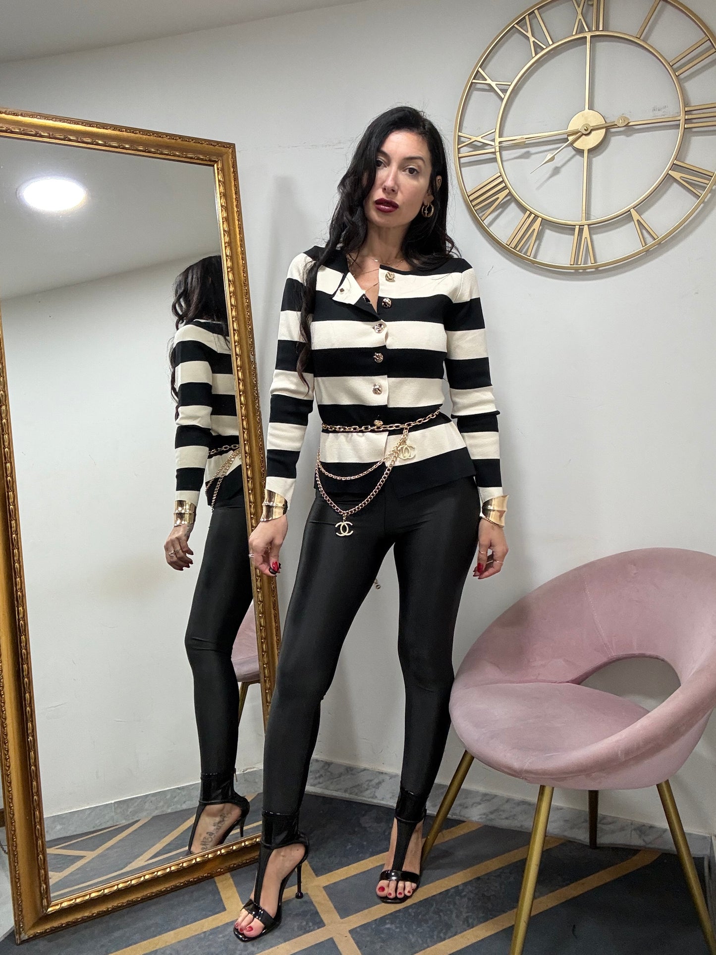 Cardigan righe 114