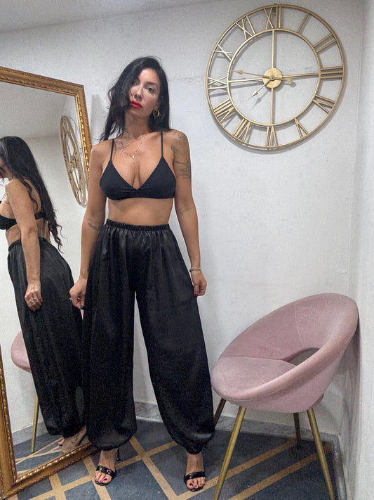 Pantalone satin aladino