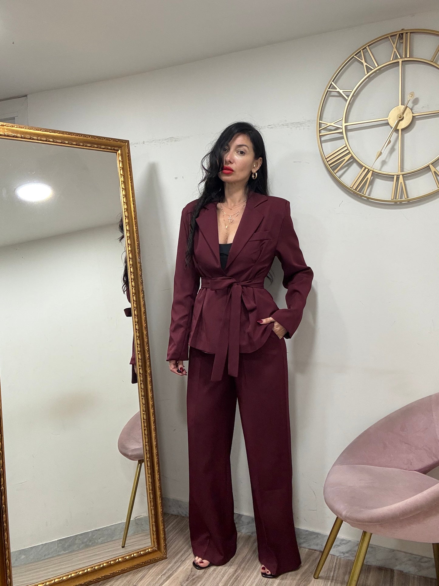 Tailleur giacca cinta slim 13158